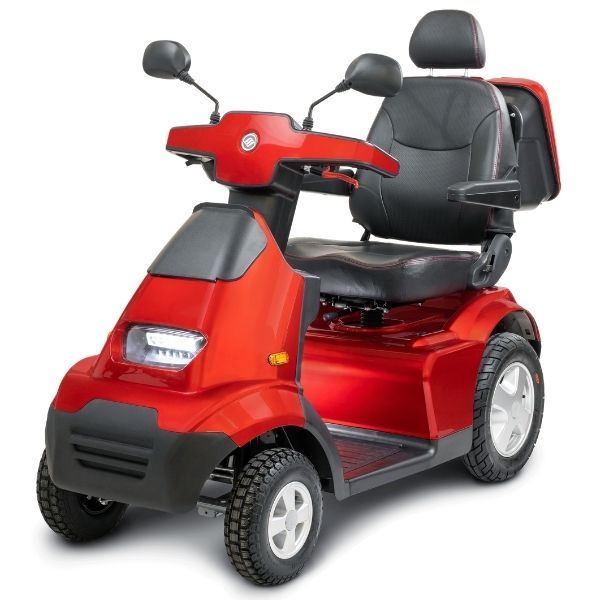 AFIKIM Afiscooter S 4 Wheel Mobility Scooter for Adults - Electric Powered Disability Scooter with Comfortable Seat & Long Battery Life - Perfect for Shopping, Travel & Outdoor Activities