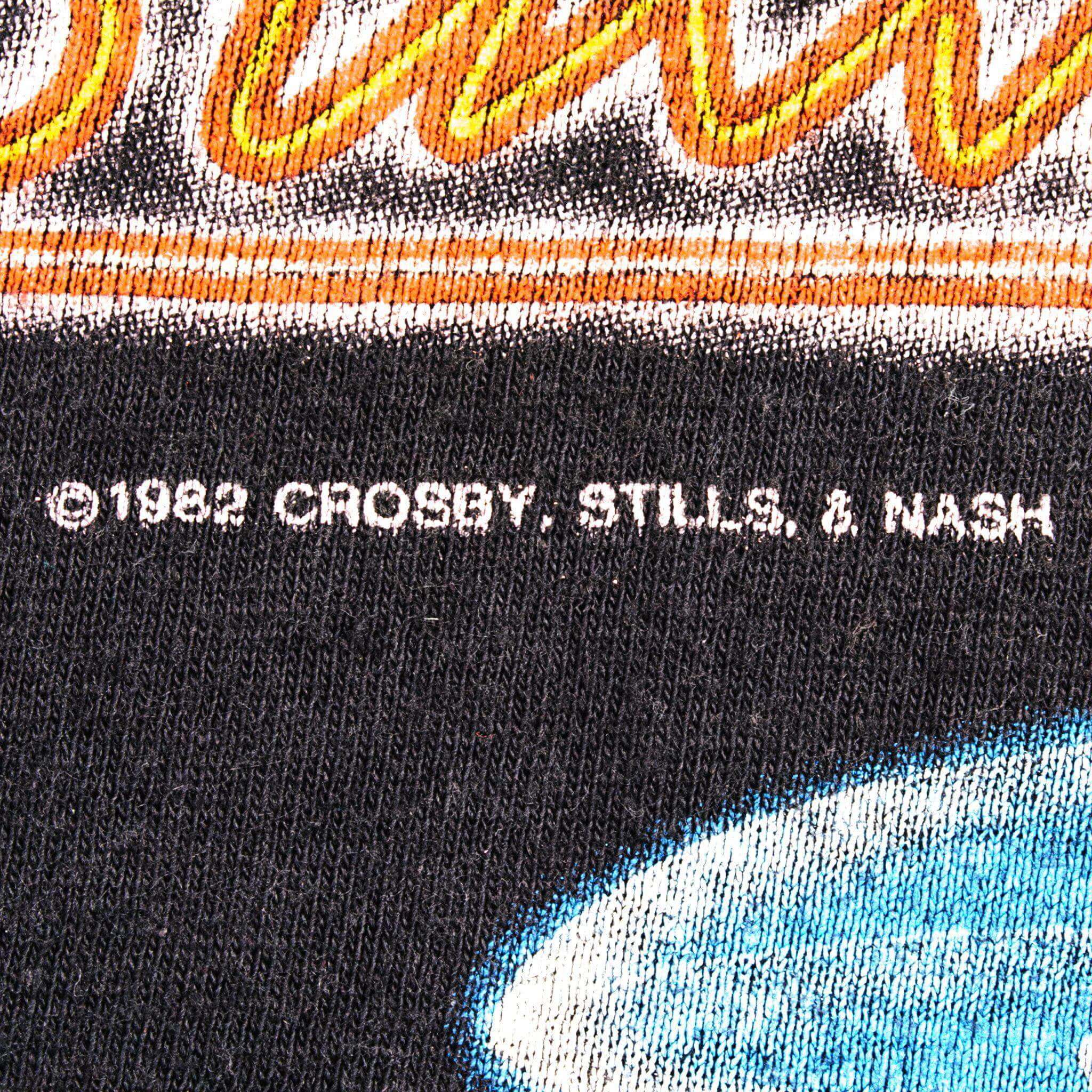Vintage Crosby Stills & Nash Daylight Again Tour 1982 T-Shirt - Medium, Made in USA - Classic Rock Band Tee for Concerts & Casual Wear
