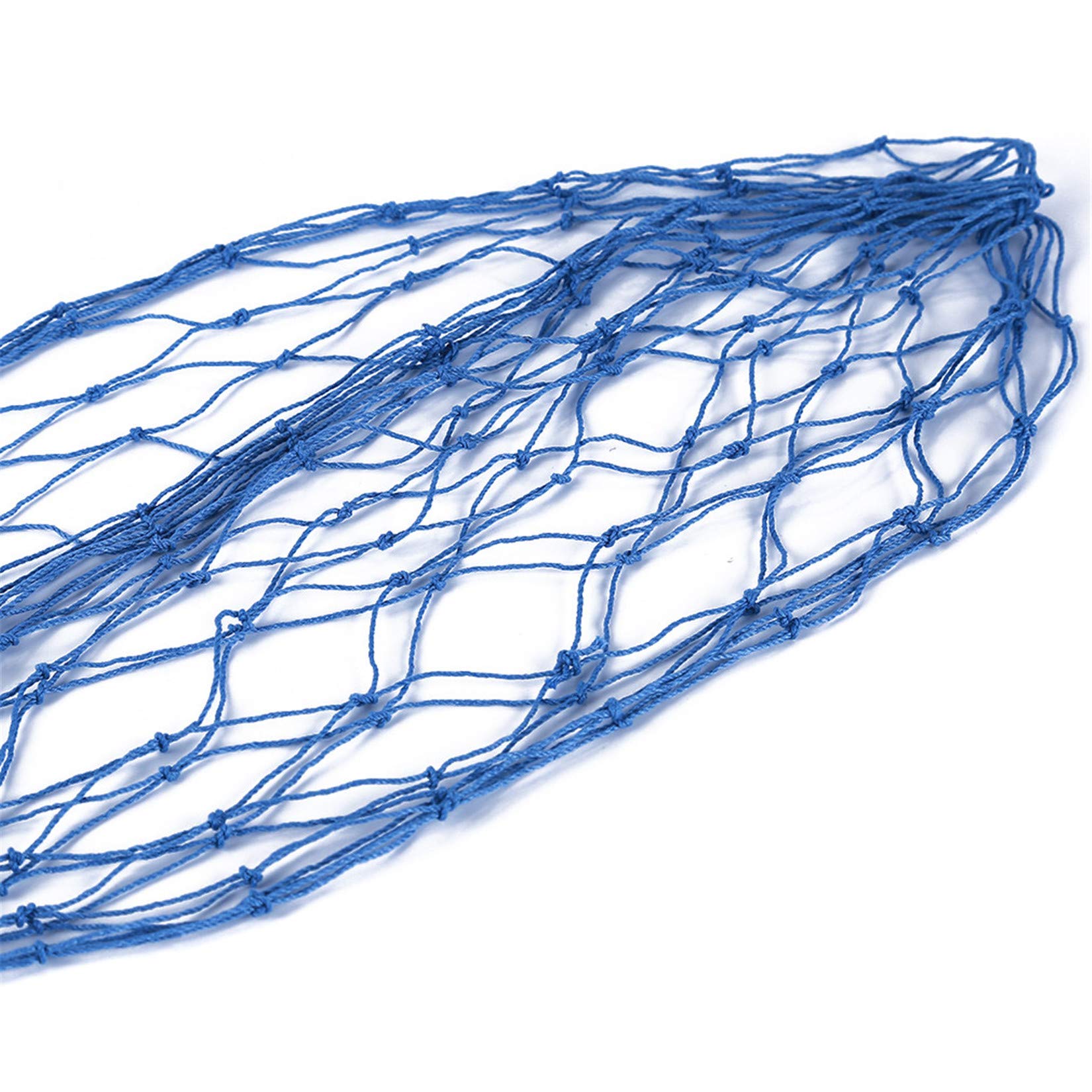 LIUCM 39x79 Inch Natural Fishing Net Wall Decor - Blue Mediterranean Style Beach Theme for Party, Home, Living Room & Bedroom | Perfect for Coastal Decor, Boho Chic Interiors & Nautical Themed Events