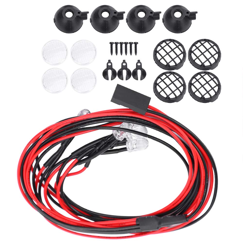 Shanrya 1/10 Scale LED Light with Lampshade for TRXAAXS RC Cars - Easy to Install Model Car Accessory - Perfect for RC Car Upgrades, Night Racing & DIY Assembly Projects