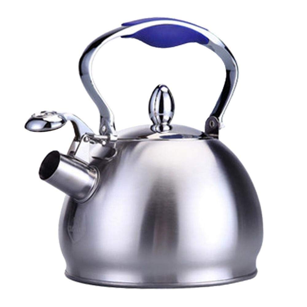 Premium 2.5L Whistling Tea Kettle with Infuser - Stainless Steel Stovetop Teapot for Coffee & Loose Leaf Tea | Perfect for Home, Office & Camping Use