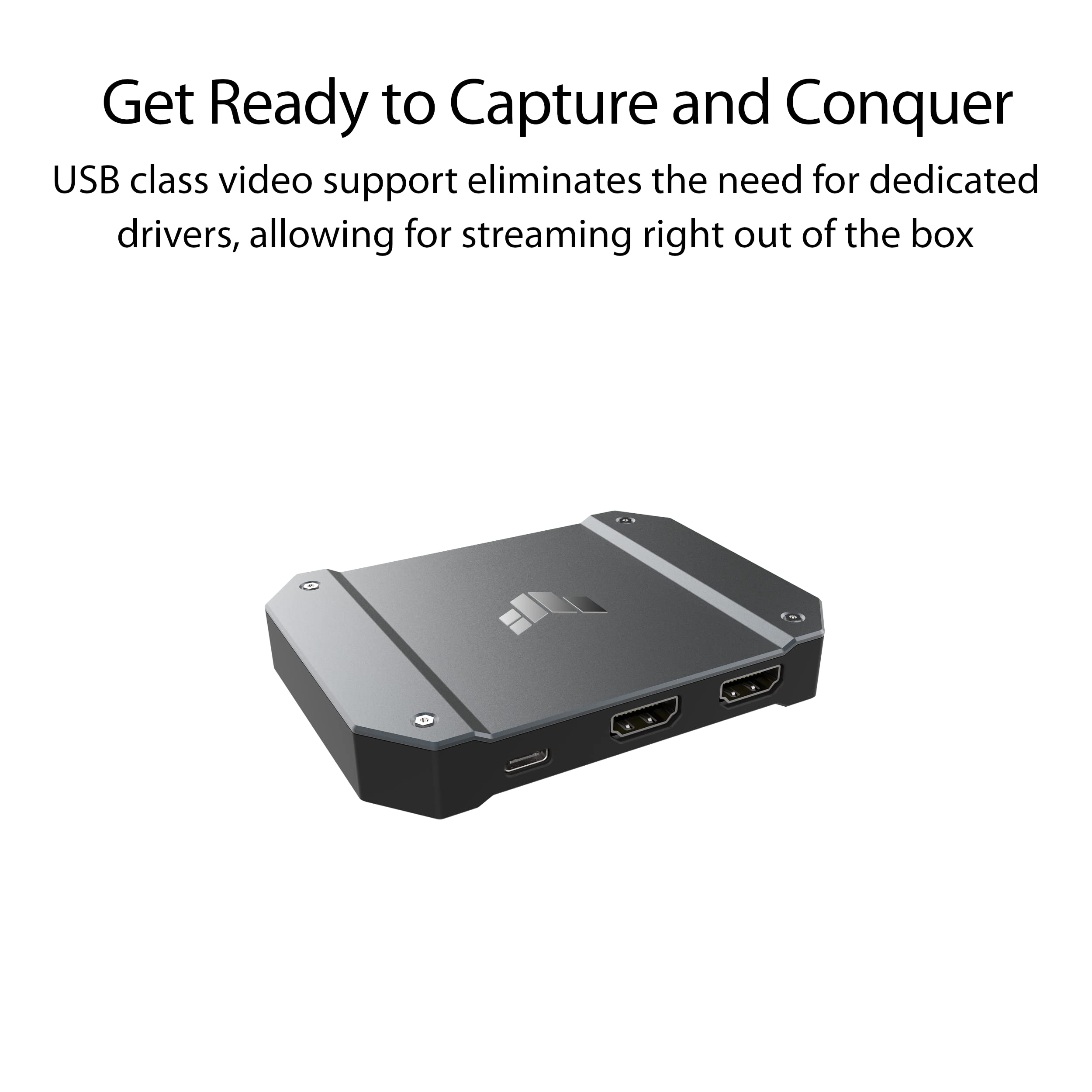 ASUS TUF Gaming Capture Card - 4K60 Passthrough & FHD120 Capture, USB-C 3.2 Gen1, Low Latency for PS5, Xbox Series X/S, PC Streaming - Perfect for Twitch, YouTube & OBS Live Game Streaming