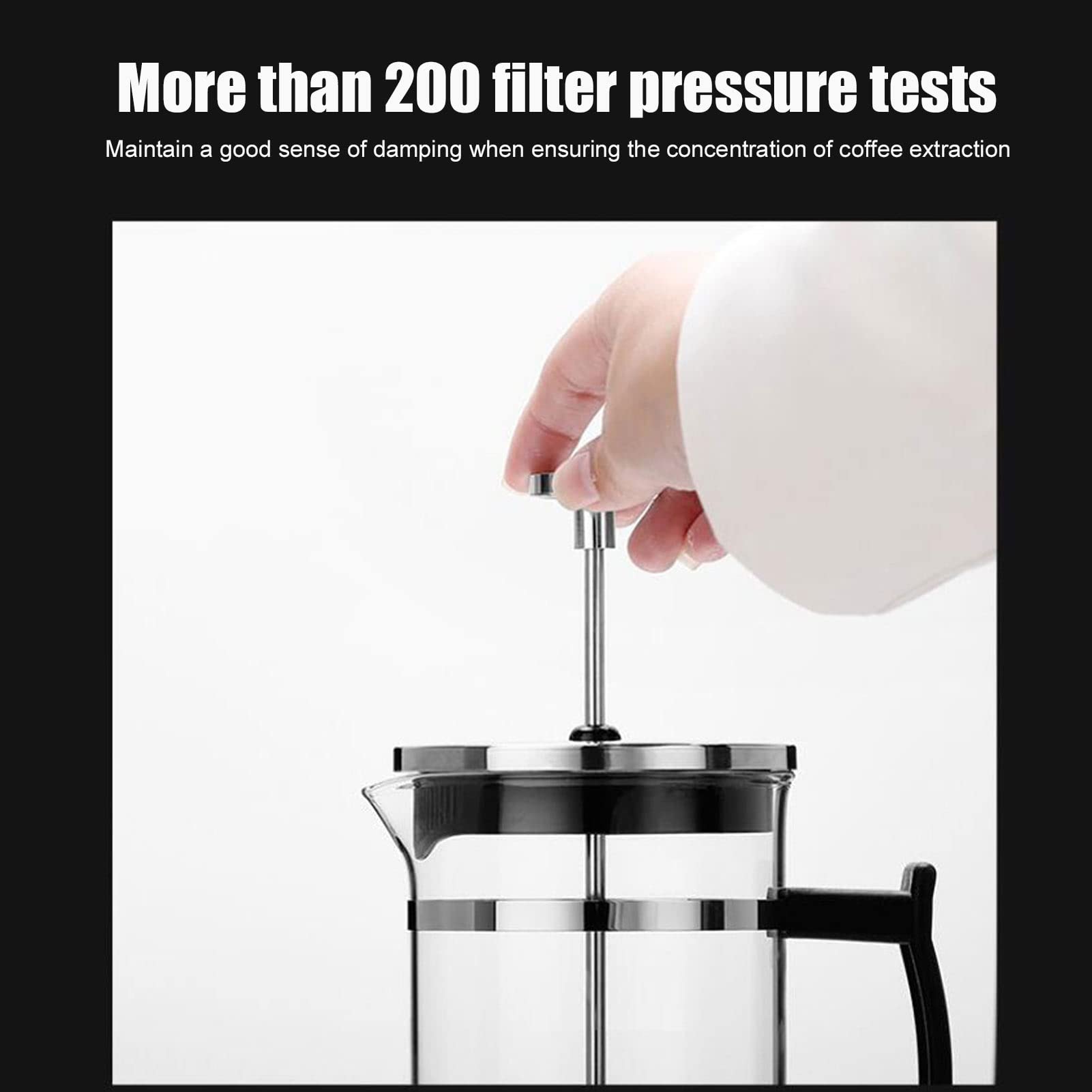 Stainless Steel French Press Coffee Maker - 350ml Hand Brew Coffee Press Pot with Mug for Home, Office & Travel | Perfect for Espresso, Tea & Cold Brew