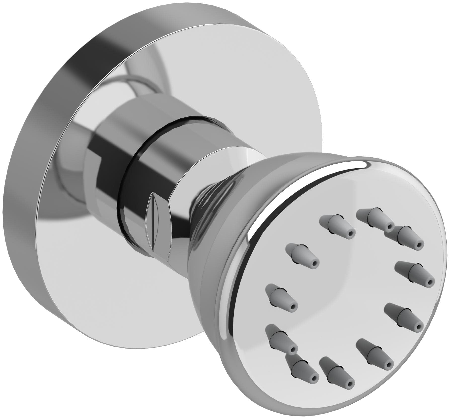 Riobel 390C Chrome Body Jet Shower Head - High Pressure Spa Shower System for Bathroom Luxury & Relaxation
