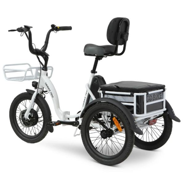 Go Bike TRIO Crossover Lightweight Foldable Electric Tricycle for Adults - 250W Motor, 20MPH, 30-50 Mile Range - Perfect for Commuting, Urban Travel & Senior Mobility