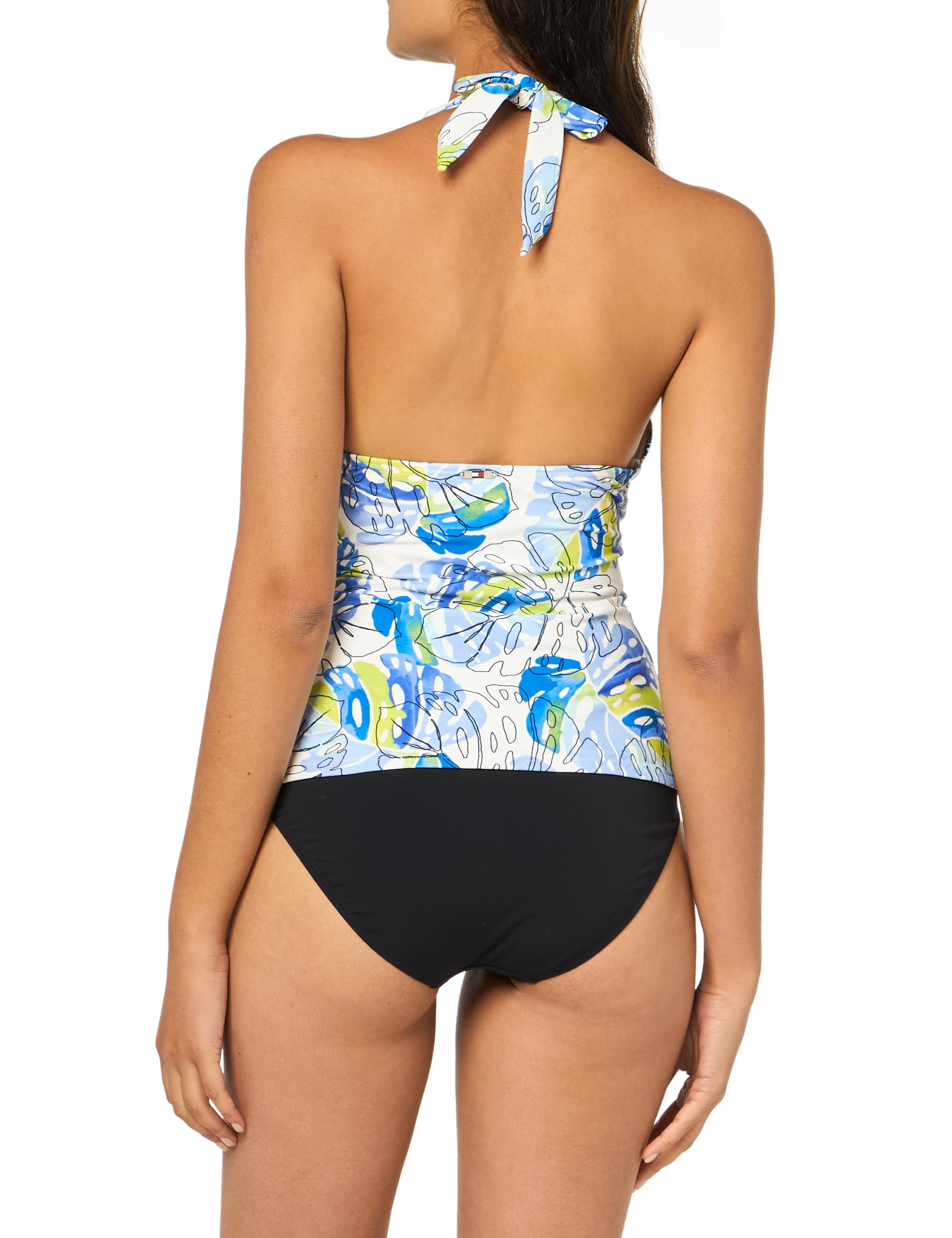 Tommy Hilfiger Women's Halter Tankini Top - Stylish Swimwear for Pool, Beach & Vacation | Comfortable & Trendy Bikini Top