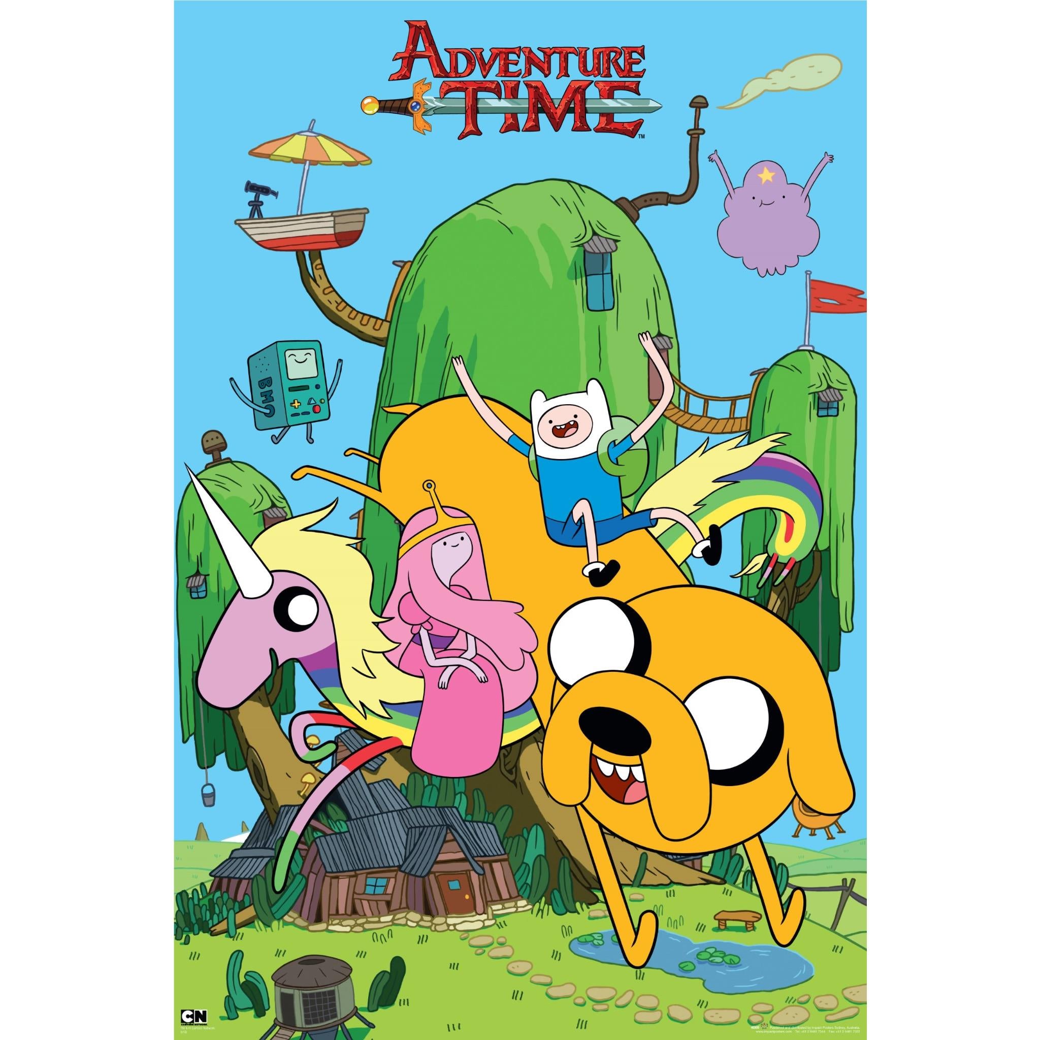 Adventure Time House Poster - High-Quality Wall Art for Kids' Rooms, Living Rooms & Gamer Decor - Perfect for Cartoon Fans & Home Decoration