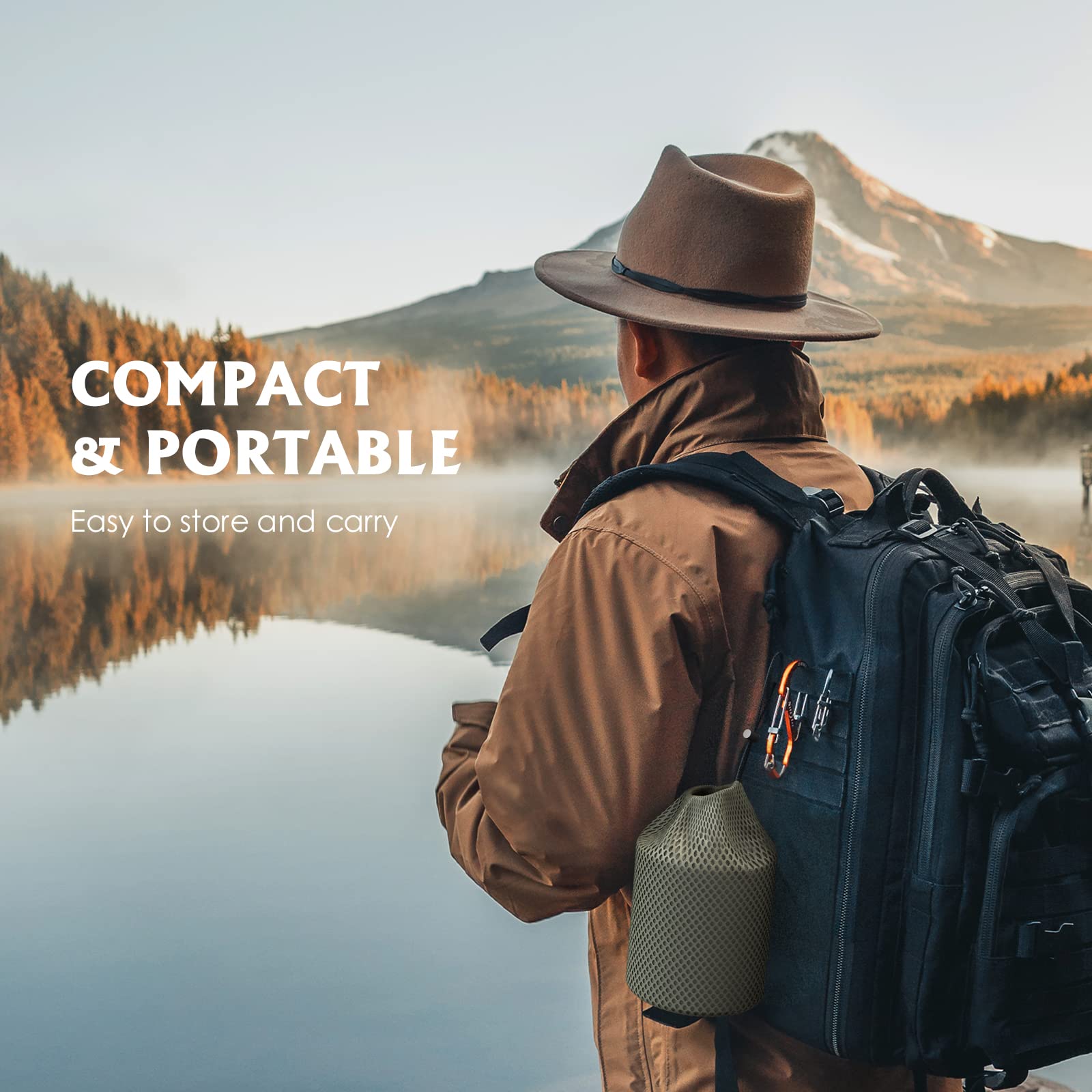 Lixada Titanium Camping Pot - Lightweight Backpacking Cookware with Foldable Handles for Outdoor Adventures | Perfect for Hiking, Camping & Backpacking Trips