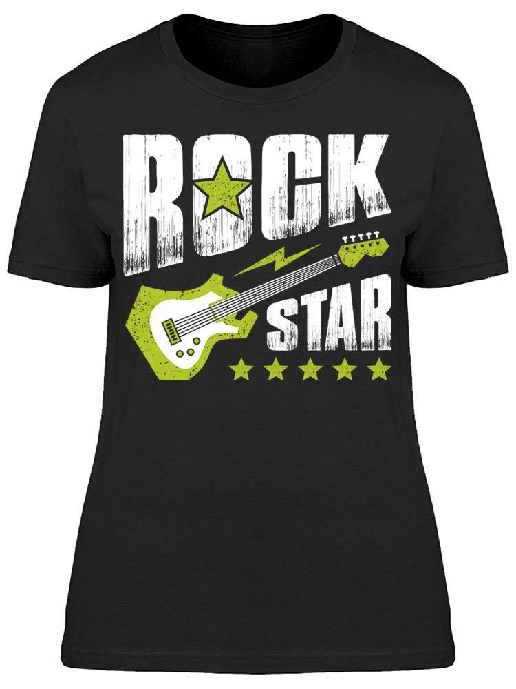 Electric Guitar Rock Star T-Shirt for Women | Vintage Music Band Tee | Casual Wear & Concert Outfit