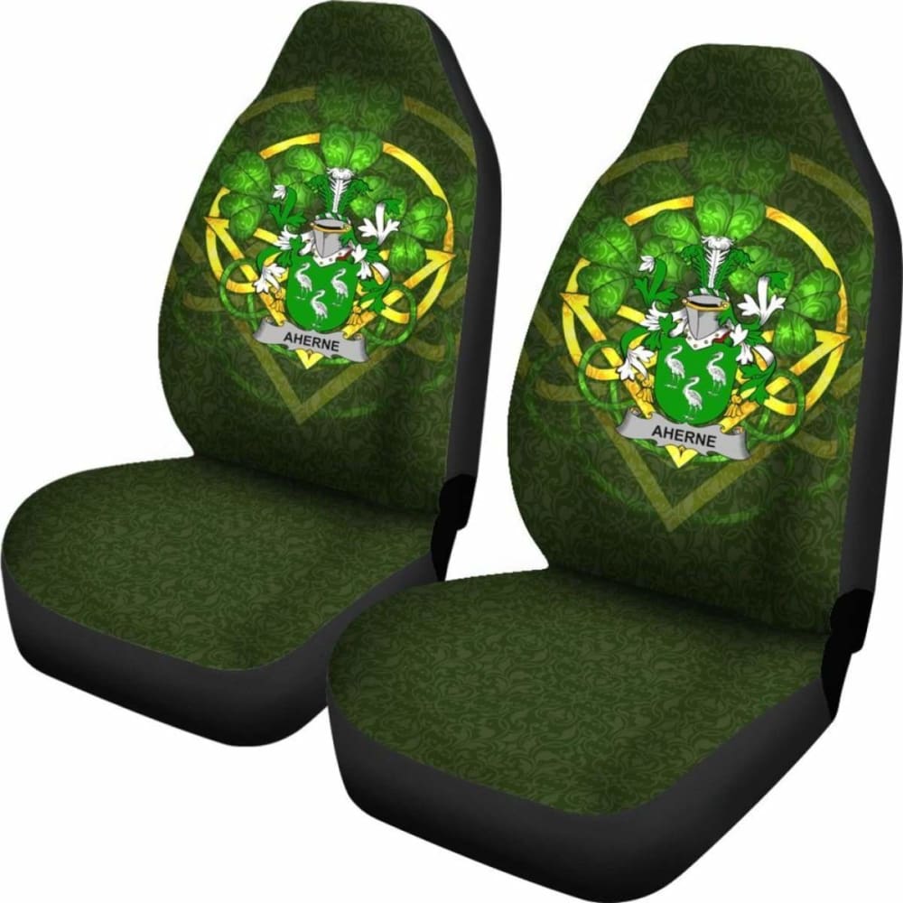 Celtic Shamrock Car Seat Covers Set of 2 - Premium Irish Design for Auto Protection | Perfect for St. Patrick's Day Decor & Irish-Themed Gifts