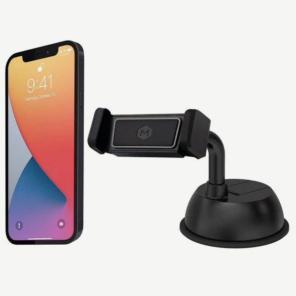 Simpl Grip Dashboard Phone Mount - Universal Car Phone Holder for iPhone, Samsung, GPS - Hands-Free Driving, Safe & Secure for Road Trips, Commuting, and Navigation