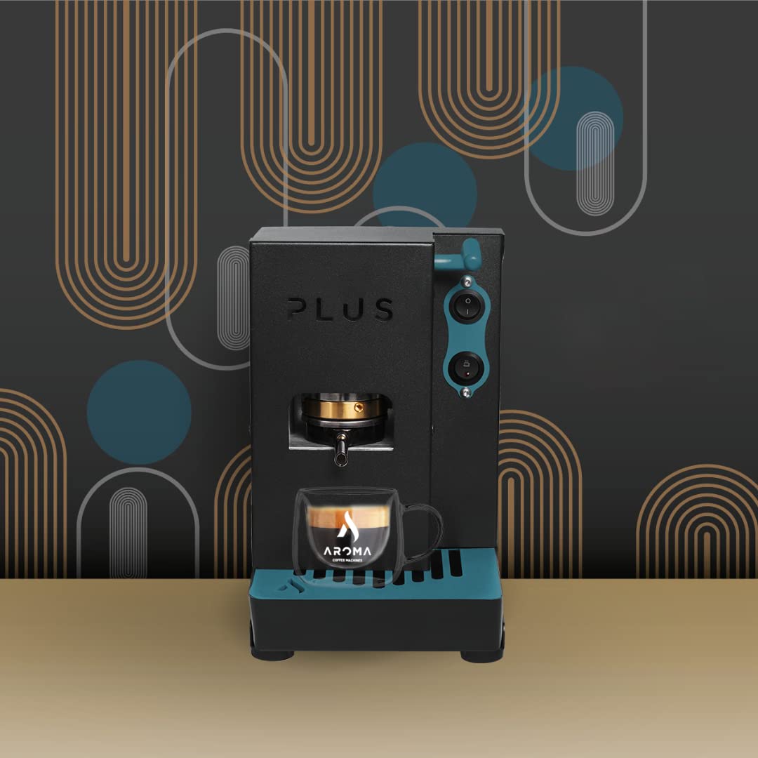La Bevanda Del Re - 44mm Espresso Coffee Machine with Aroma Plus & 50 ESE Pods - Free Gift Included | Perfect for Home, Office & Cafe Use