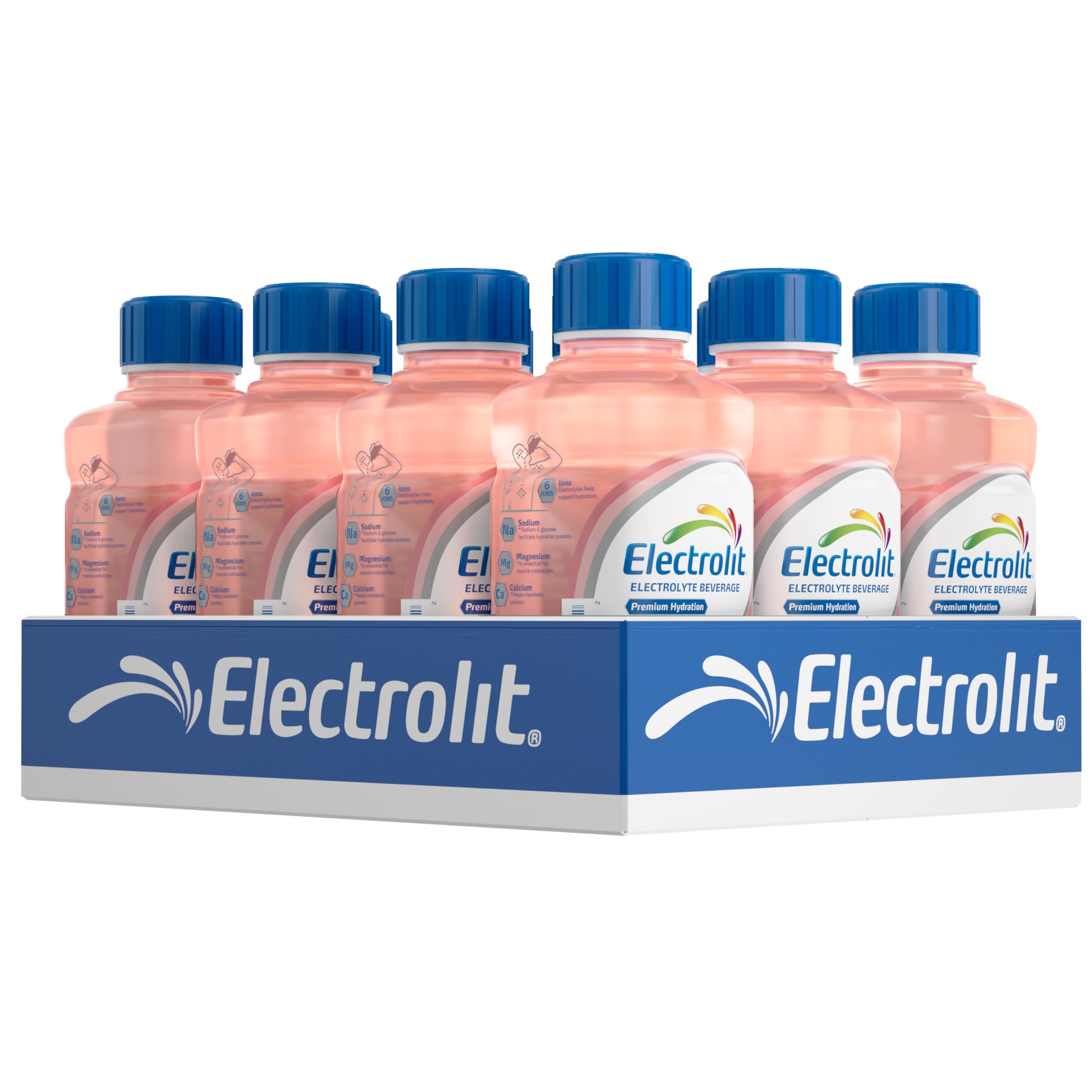 Electrolit Hydration Electrolyte Drinks - 12 Pack Sports Beverages with Essential Electrolytes for Rehydration | Ideal for Workouts, Sports & Active Lifestyles