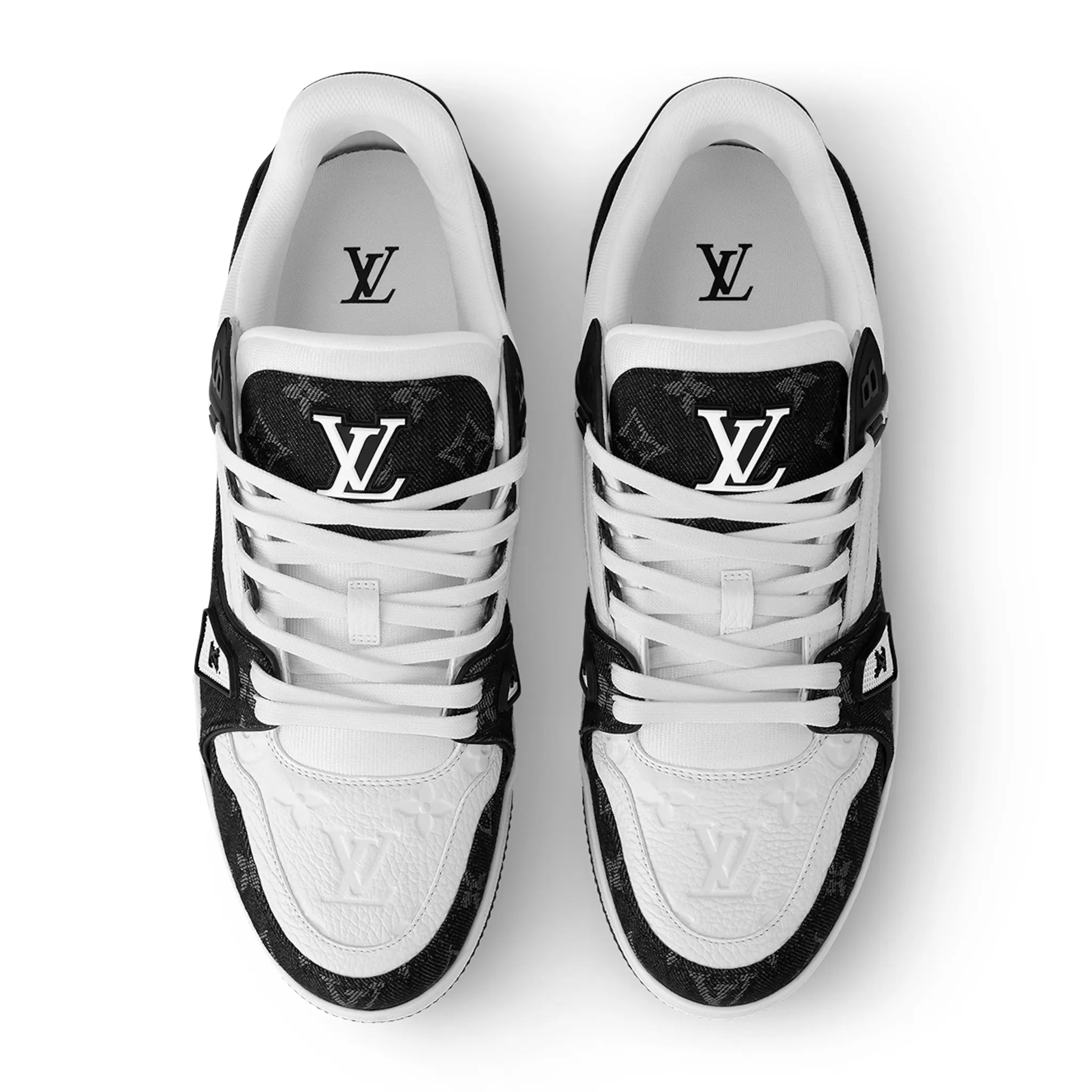 Louis Vuitton LV Monogram Black Denim Sneakers - Luxury Designer Casual Shoes for Men & Women | Perfect for Streetwear, Travel & Everyday Fashion