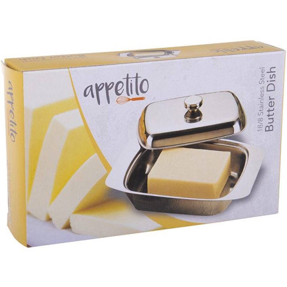 Stainless Steel Butter Dish with Lid - Airtight & Rustproof Butter Keeper for Freshness - Perfect for Kitchen, Dining Table, and Picnic Use