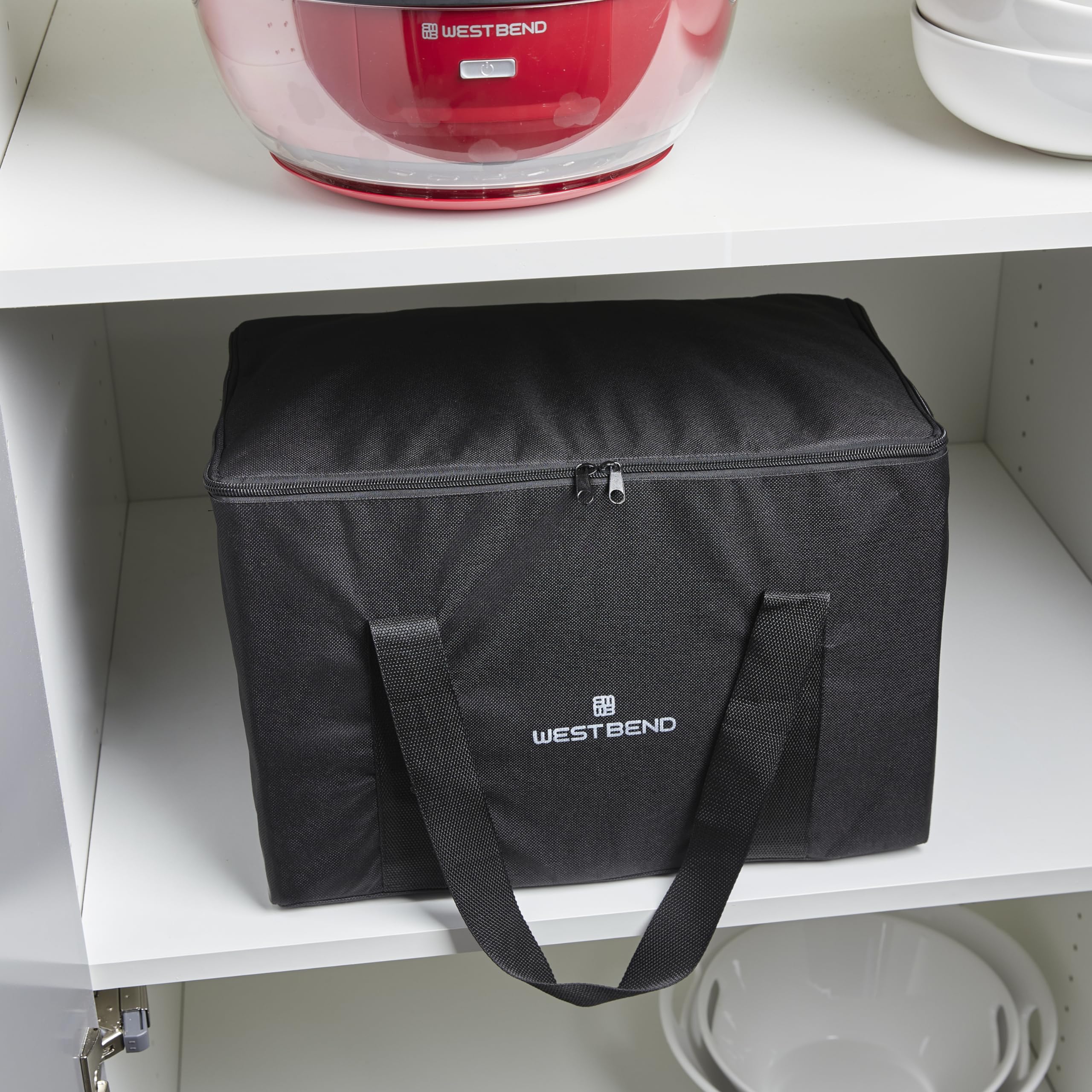 West Bend Versatility Plus 6-Quart Slow Cooker & Multicooker - Large Capacity Non-Stick Pot with 20 Cooking Functions & Adjustable Temperature Control - Perfect for Family Dinners, Meal Prep & Entertaining (Black)