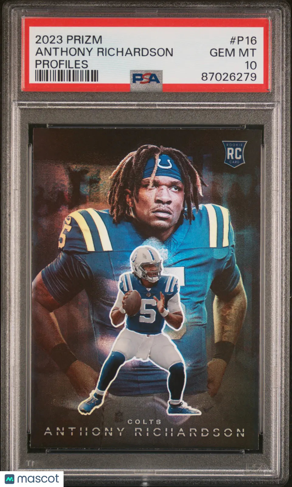 2023 Panini Prizm Profiles Anthony Richardson Rookie Card PSA 10 Gem Mint #P16 - Perfect for Sports Collectors, Investment & Display