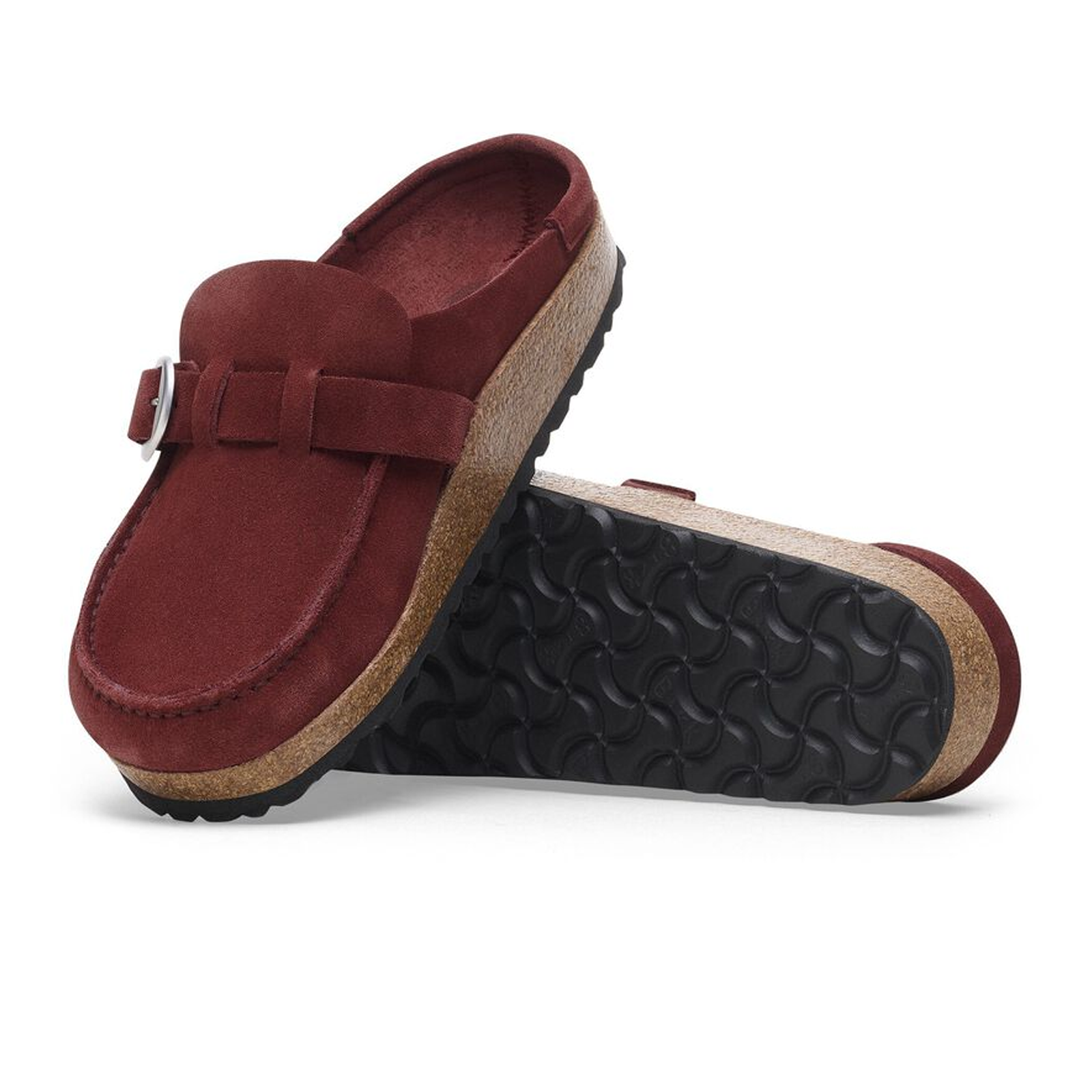 Birkenstock Buckley Narrow Clog for Women - Zinfandel Suede Comfort Shoes | Perfect for Casual Wear, Home & Office