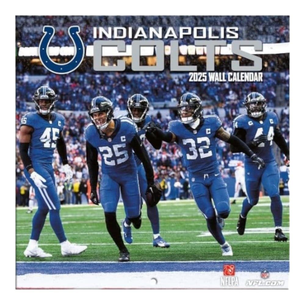 2025 NFL Indianapolis Colts Mini Wall Calendar - Perfect for Football Fans, Office Decor & Home Organization