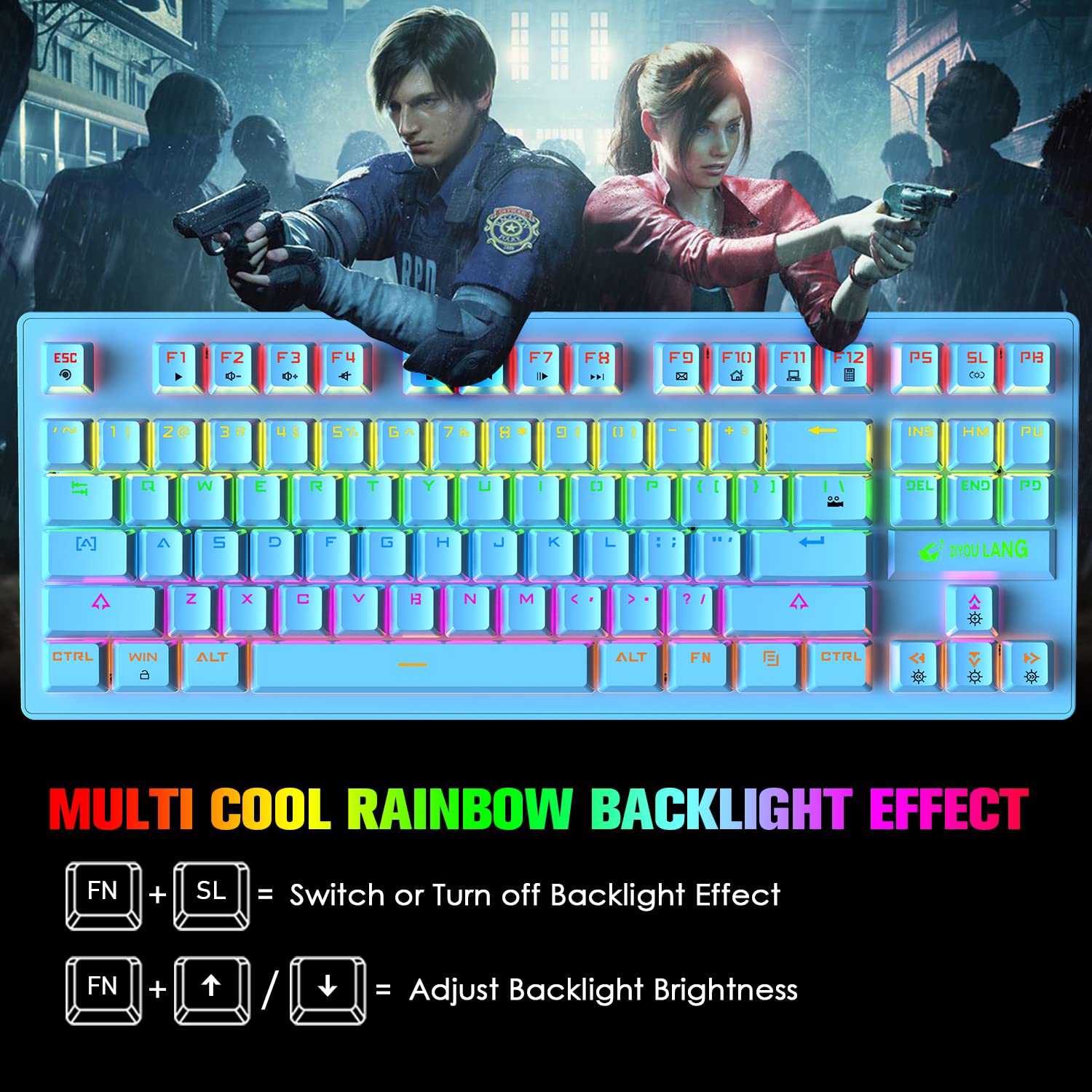LexonElec RGB Gaming Keyboard and Mouse Combo with Mousepad & Headset - Mechanical Keyboard, Ultralight Honeycomb Mouse, Noise-Canceling Mic - Perfect for PC, Laptop Gaming & Office Work