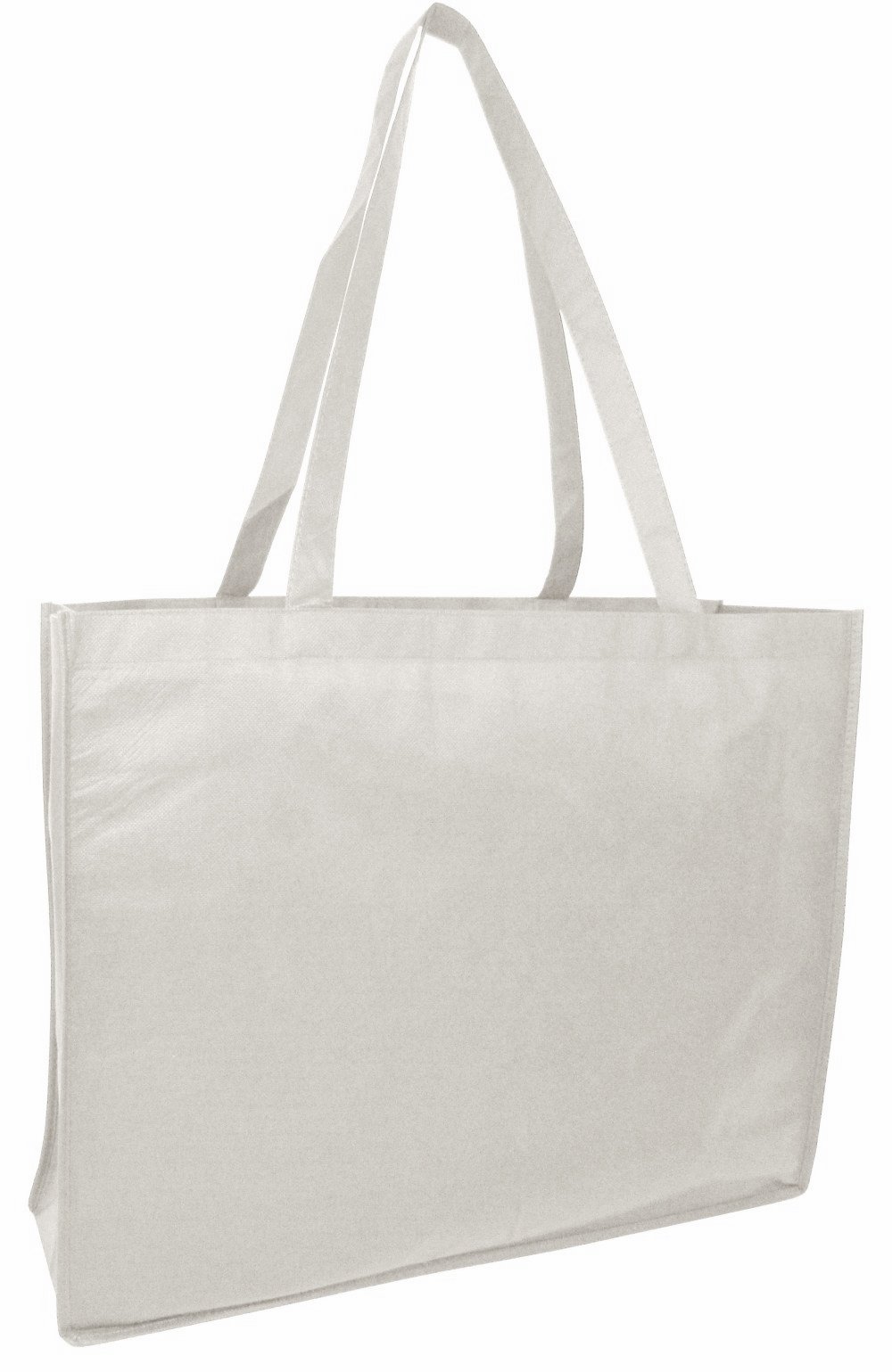 Eco-Friendly Reusable Large Non-Woven Grocery Tote Bag - 5 Pack White - Perfect for Shopping, Beach, School, Crafts & Outdoor Activities | Sustainable & Recyclable Carry-All Bag