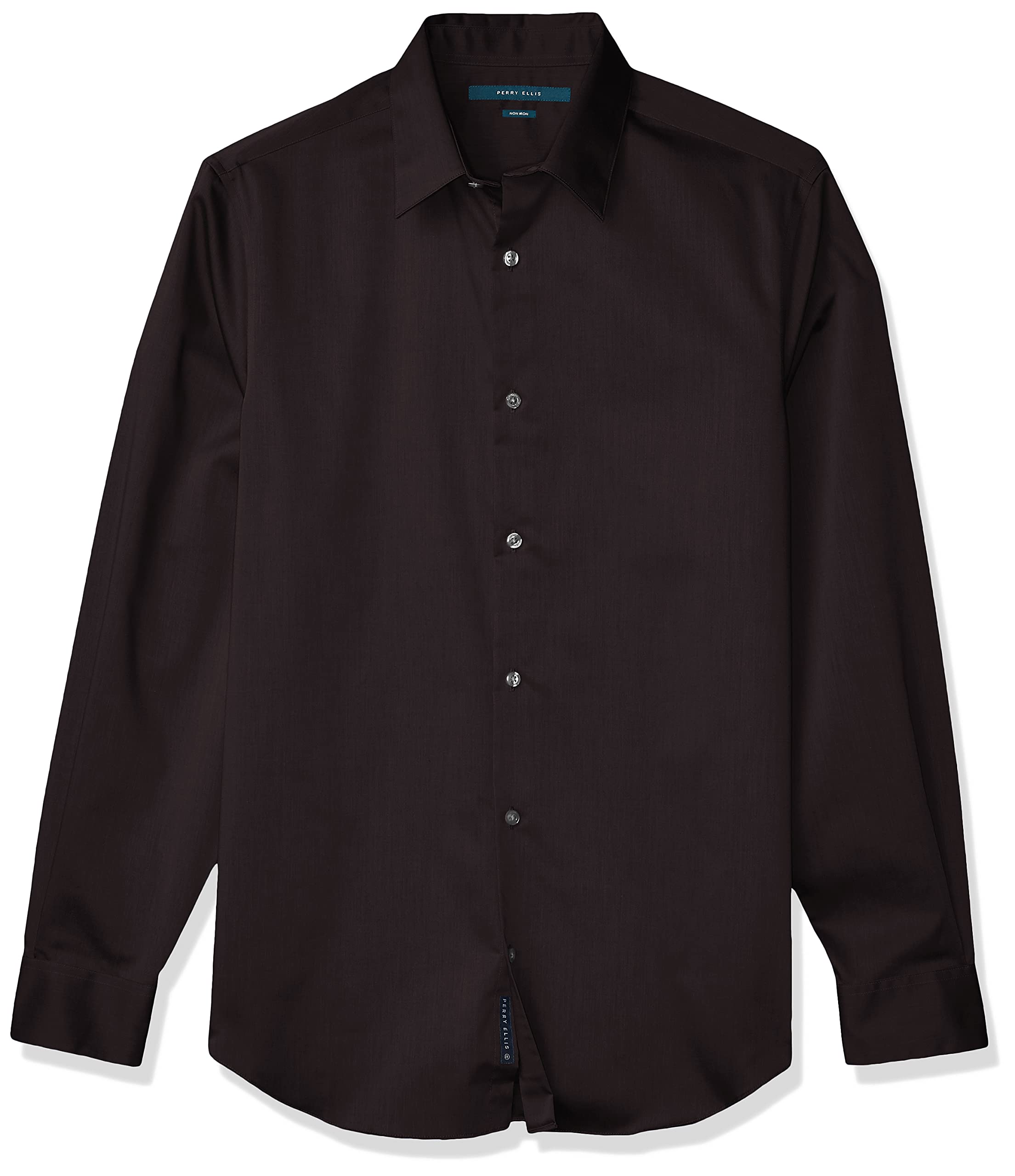 Perry Ellis Men's Non-Iron Essential Dress Shirt - Comfortable Business & Formal Wear for Office, Interviews & Special Occasions