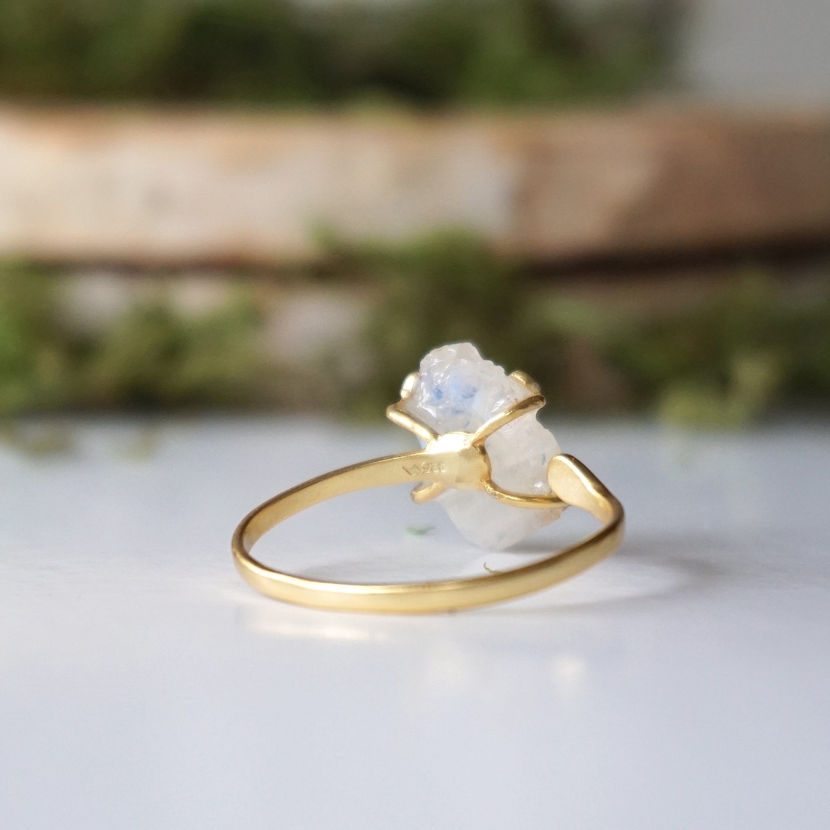 Adjustable Rainbow Moonstone Ring in 14K Gold Filled - Elegant Boho Jewelry for Women, Perfect for Everyday Wear, Gift Giving & Special Occasions