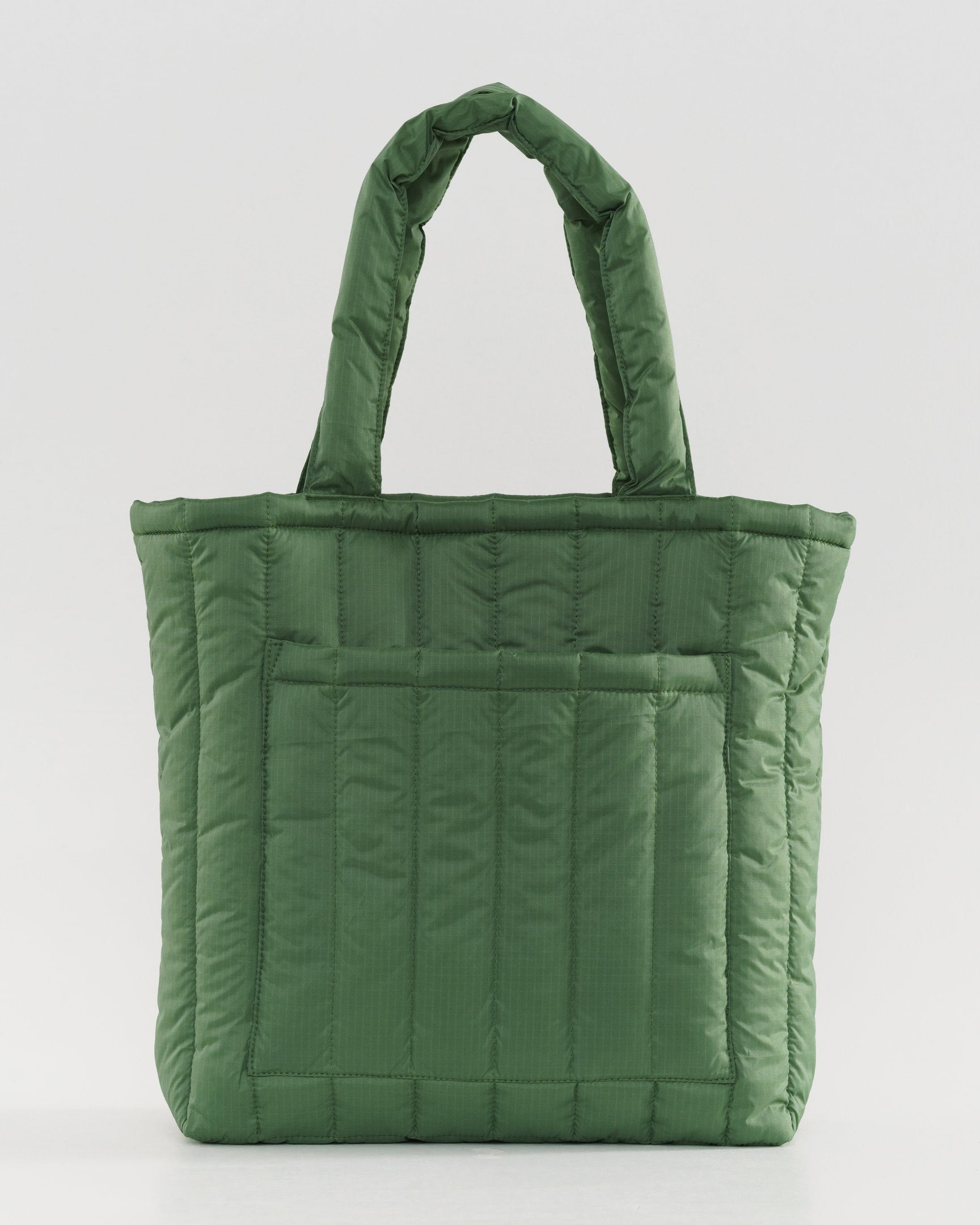 Baggu Puffy Tote Bag - Eco-Friendly Reusable Shopping Tote with Eucalyptus Print | Perfect for Groceries, Beach Trips & Everyday Use
