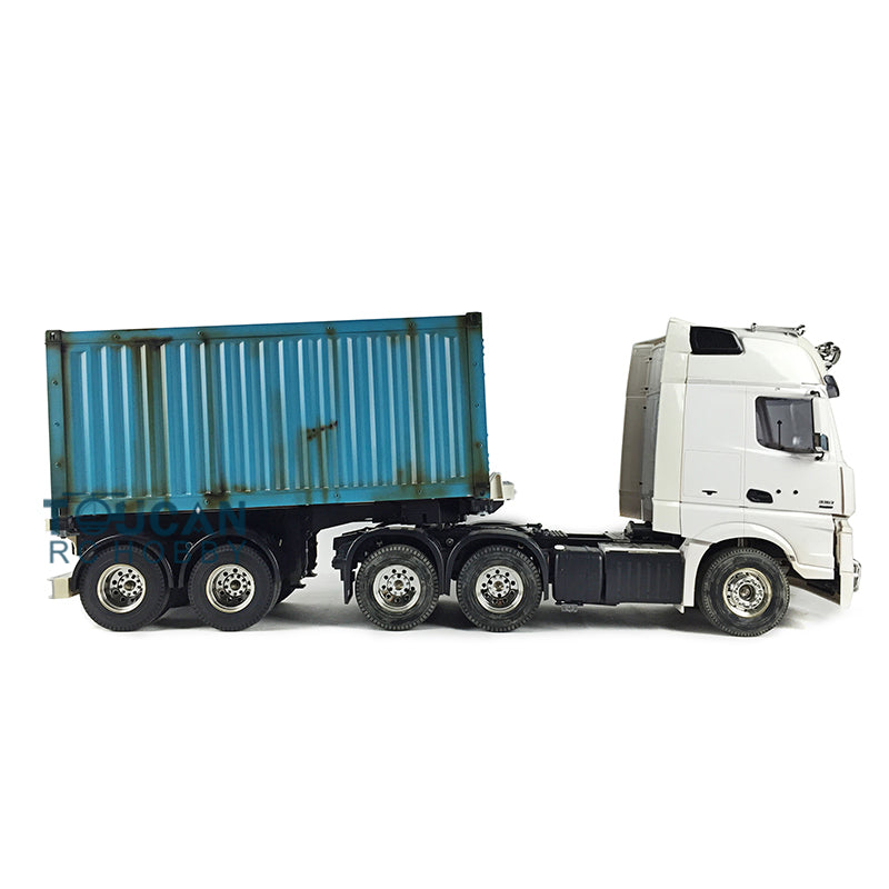 1/14 Scale Unassembled RC Tractor Truck with 3 Axles & 35T Motor - Painted Toucan Design - DIY Radio Control Semi Trailer for Hobbyists & Collectors - Perfect for Off-Road Racing, Construction Site Play & Model Display
