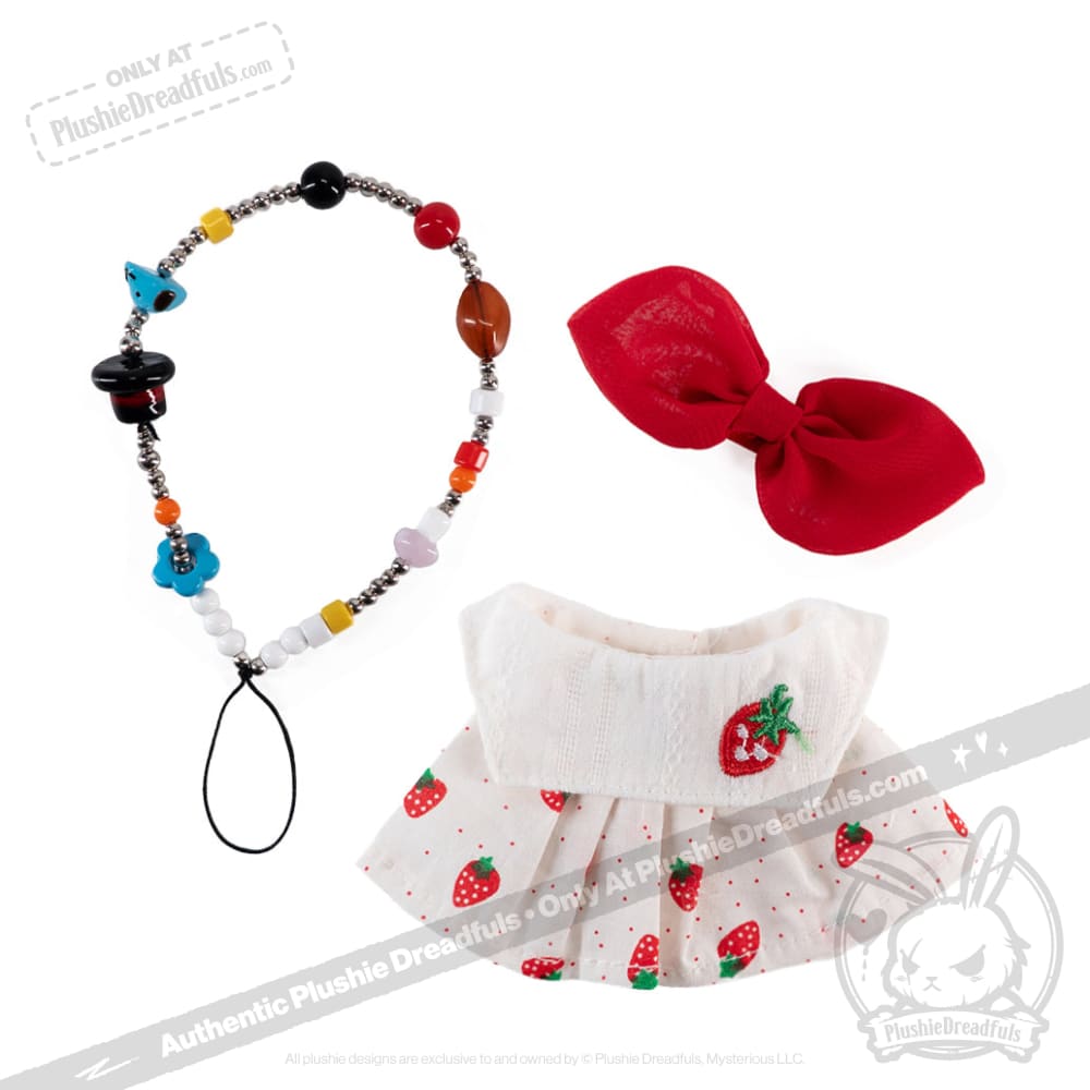 Adorable Mini Plush Strawberry Outfit for Babies & Toddlers - Soft & Cute Costume for Photo Shoots, Dress-Up Play, and Special Occasions