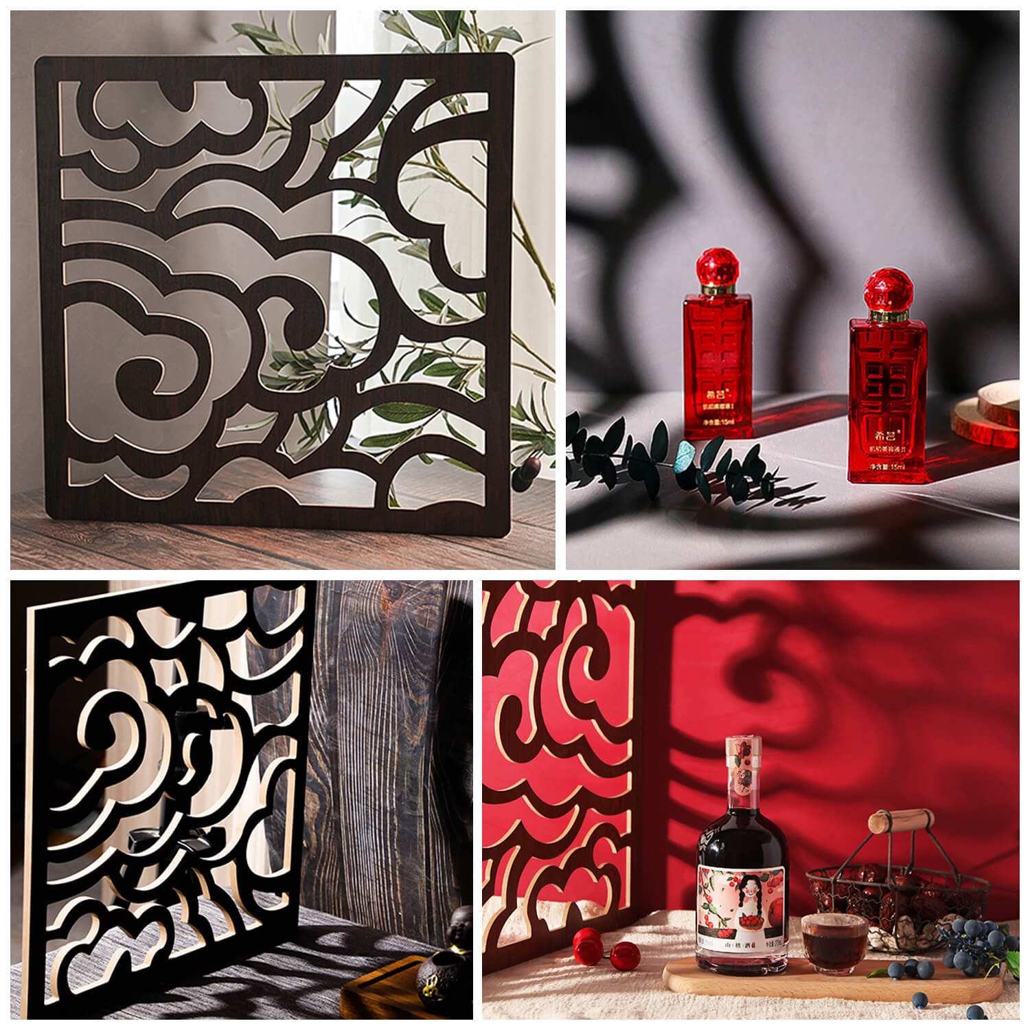 40x40cm ShadowCaster Wooden Gobos - Pre-Cut Design Patterns for Stage Lighting & Photography - Perfect for Theater, Events, and Creative Photo Shoots