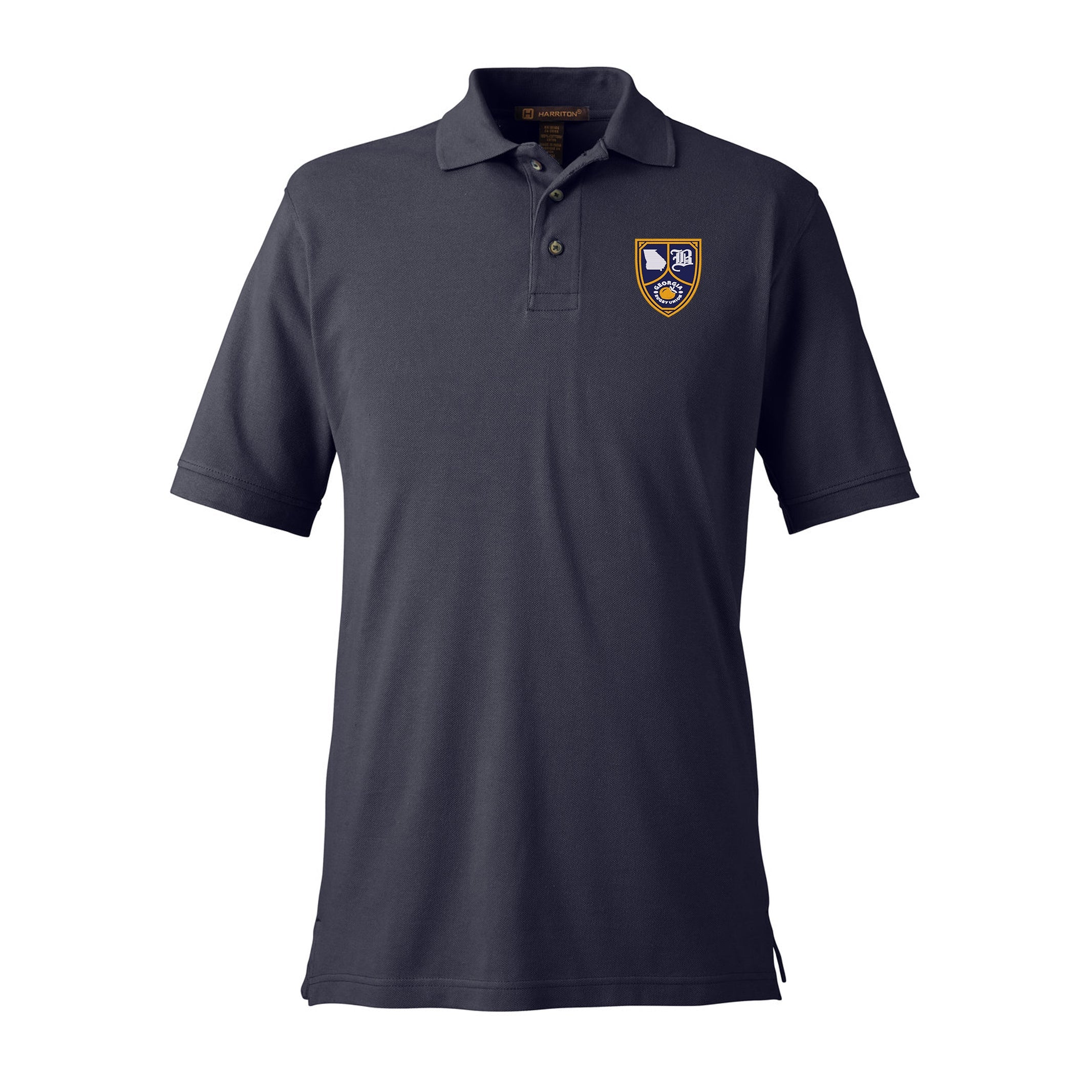 Georgia Rugby Union Cotton Polo Shirt - Breathable & Comfortable Men's Sports Polo for Rugby, Golf & Casual Wear