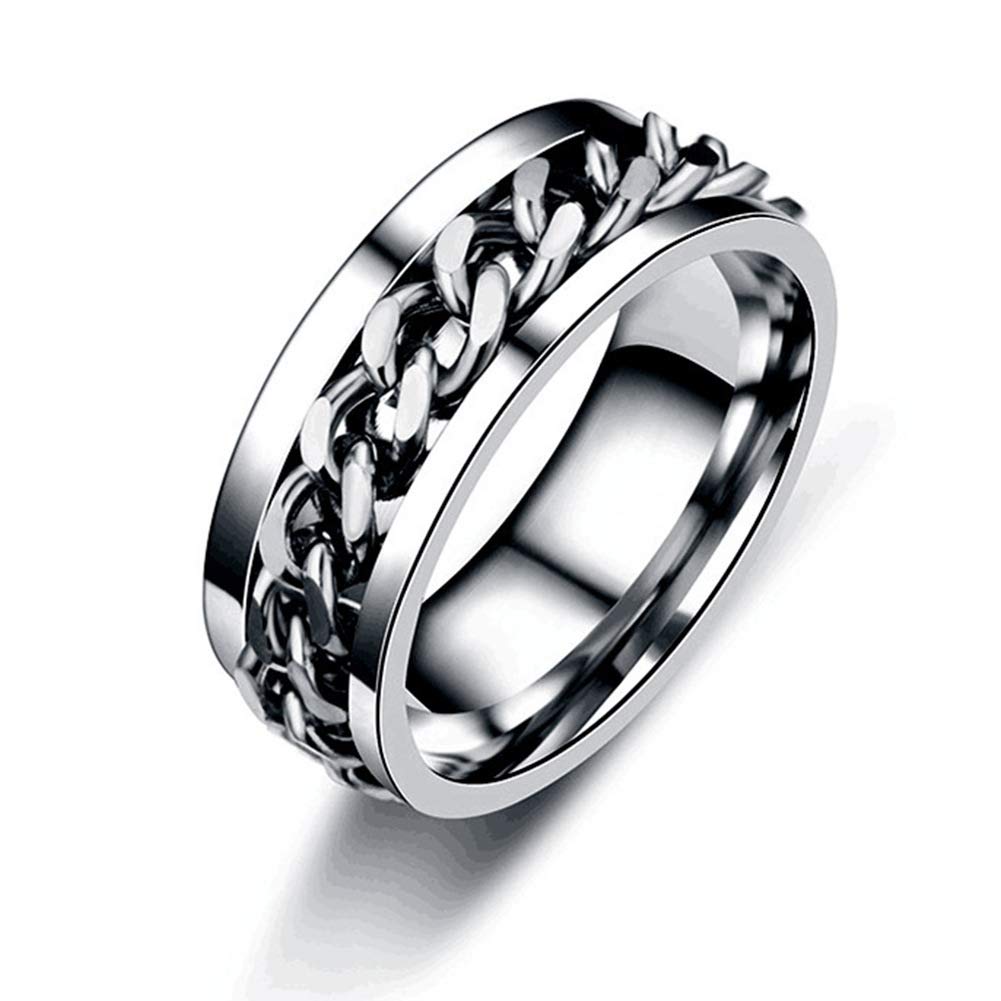 Cool Spinner Ring for Men & Women - Stainless Steel Fashion Ring with Bottle Opener for Parties & Gifts