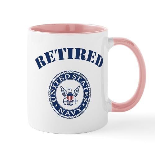 White/Pink Inside - U. S. Navy Retired