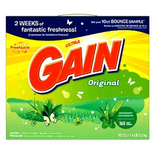 Gain Laundry Detergent Powder, 5.4 kg (183 oz) - High Efficiency HE, Deep Clean for All Fabrics, Fresh Scent - Perfect for Large Families, Heavy-Duty Washing Machines, and Tough Stains