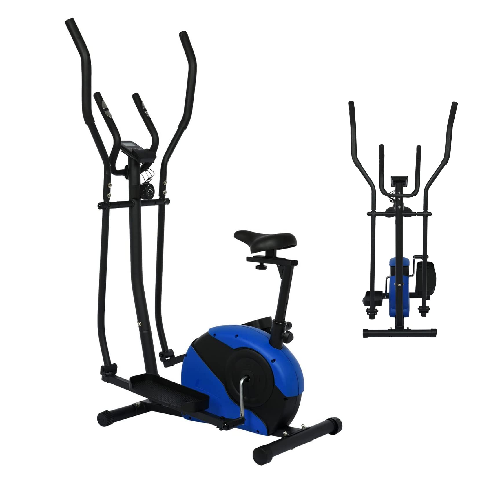 Magnetically Controlled Silent Indoor Exercise Bike - Convenient Elliptical Mobility Cycling Equipment for Home Cardio Workouts | Perfect for Home Gym, Apartment Fitness & Low-Impact Aerobic Training