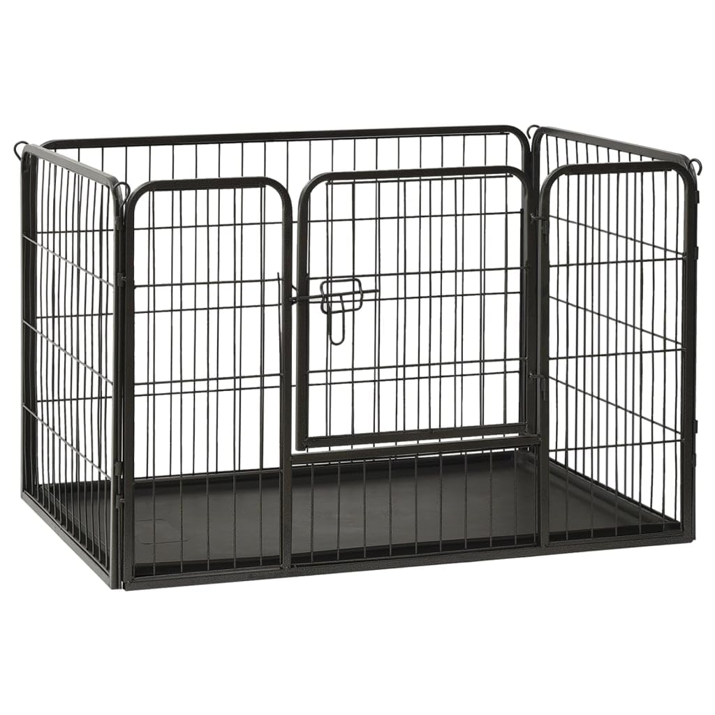 vidaXL Steel Puppy Playpen - 36