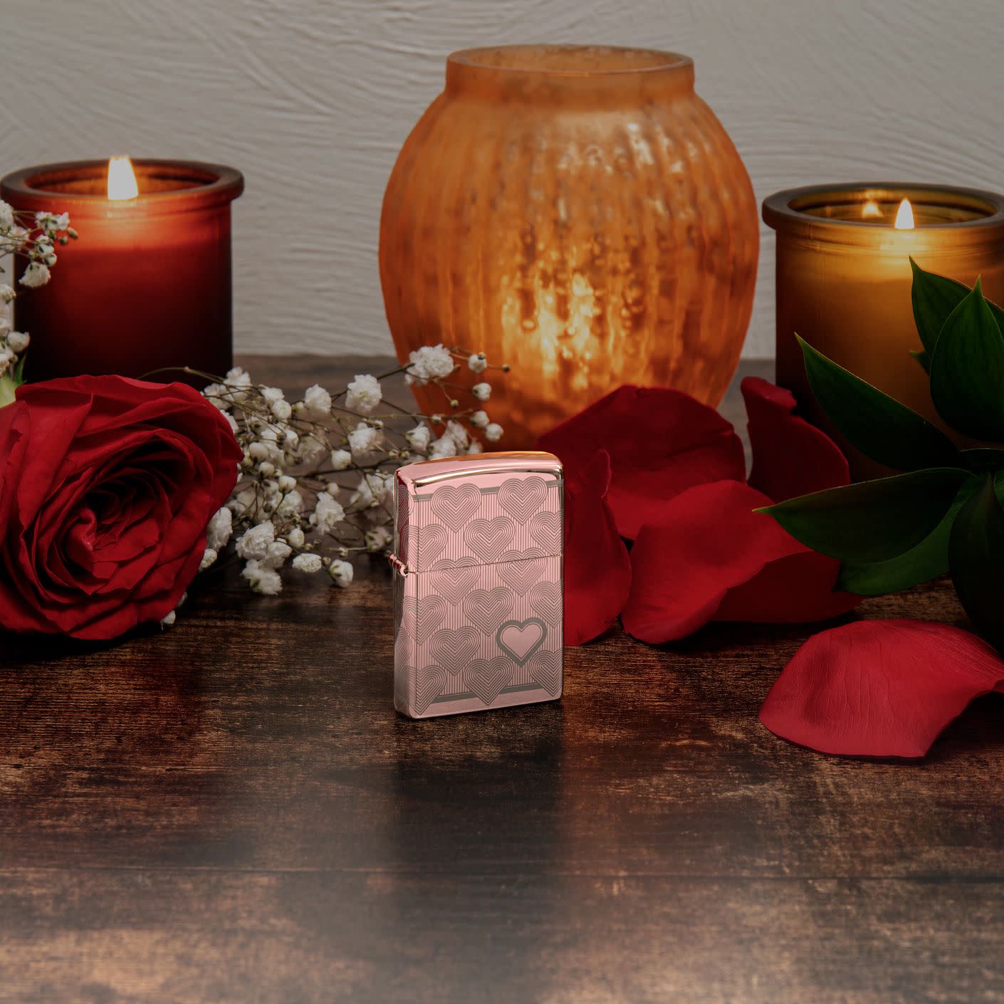 Heart Design High Polish Rose Gold Jewelry - Elegant Necklace for Women, Perfect for Valentine's Day Gifts, Anniversaries & Special Occasions