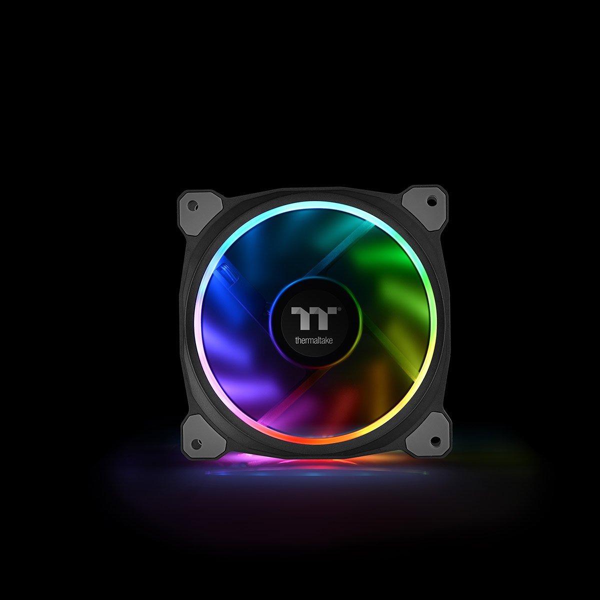 Riing Plus 12 RGB Radiator Fan TT Premium Edition 5 Pack - High Performance PC Cooling for Gaming Rigs & Liquid Cooling Systems