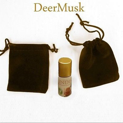Authentic Wild Indian Kasturi Real Black Deer Musk Nafa Pheromones Attar Oil - 3ML (Premium Size) for Aromatherapy, Meditation & Spiritual Healing