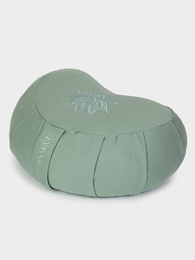GOTS Certified Organic Cotton Yoga Meditation Cushion - Buckwheat Filled Zafu Pillow for Yoga, Meditation & Home Decor | Perfect for Studios, Home Practice & Relaxation