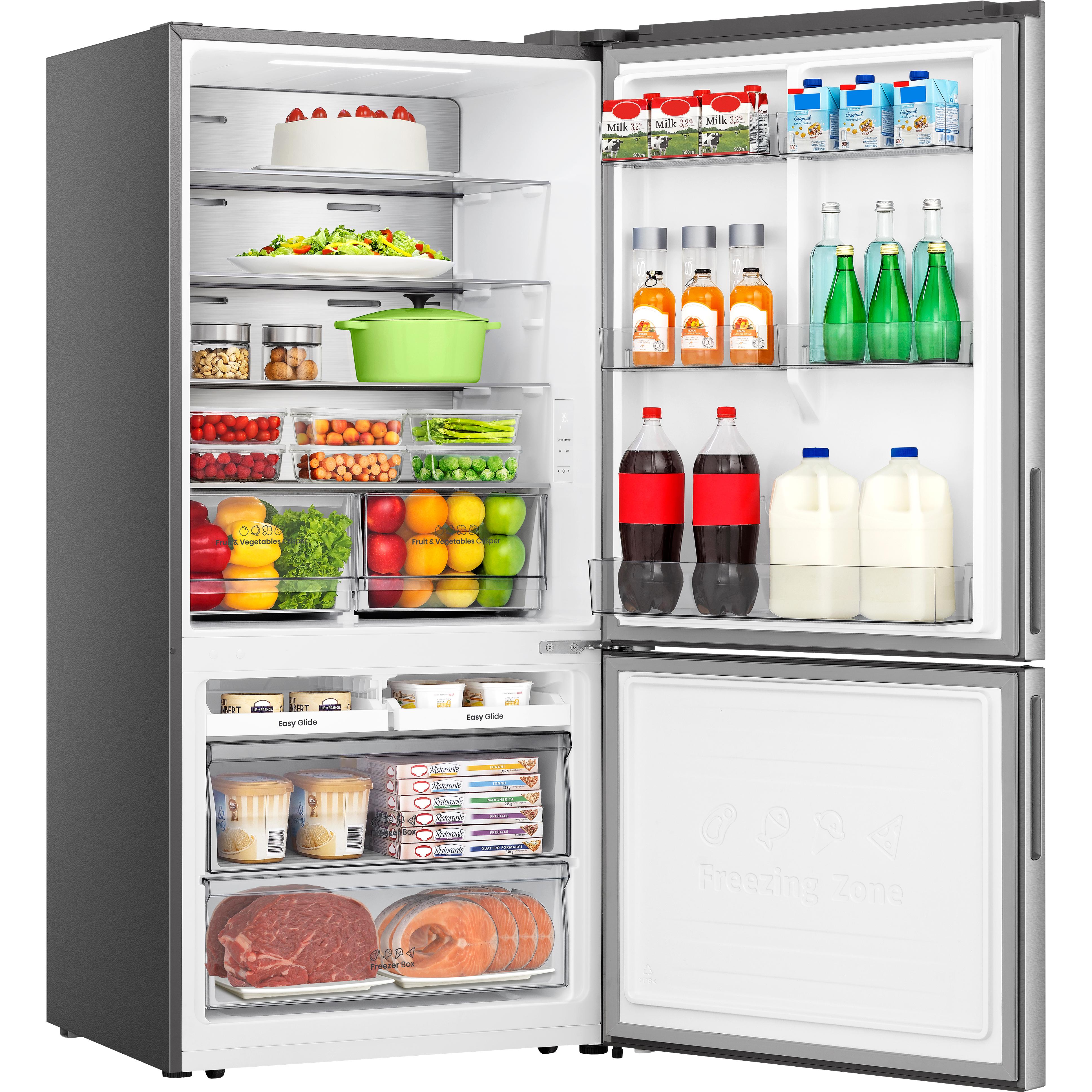 AVIVA 17.7 cu. ft. Counter Depth Bottom Freezer Refrigerator ARBM177SE - Stainless Steel Energy Star French Door Fridge for Kitchen, Home & Office Use