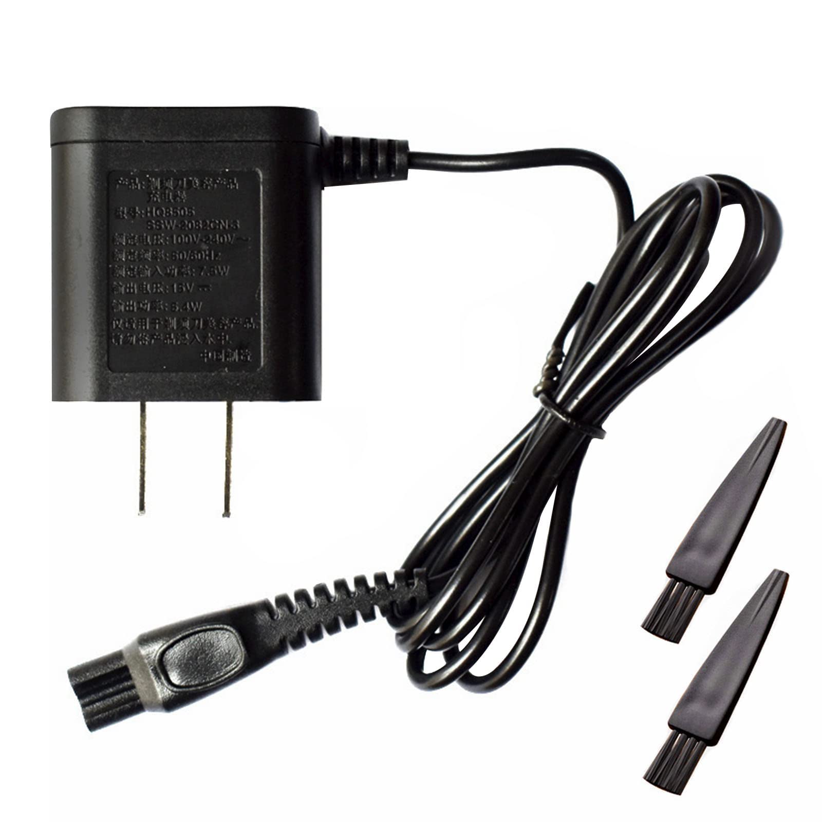 HQ8505 Replacement Power Cord for Philips Norelco Shavers - Compatible with OneBlade, Speed XL, SmartTouch XL, Spectra & Arcitec Series - Portable Charger Adapter for Travel, Home & Office Use