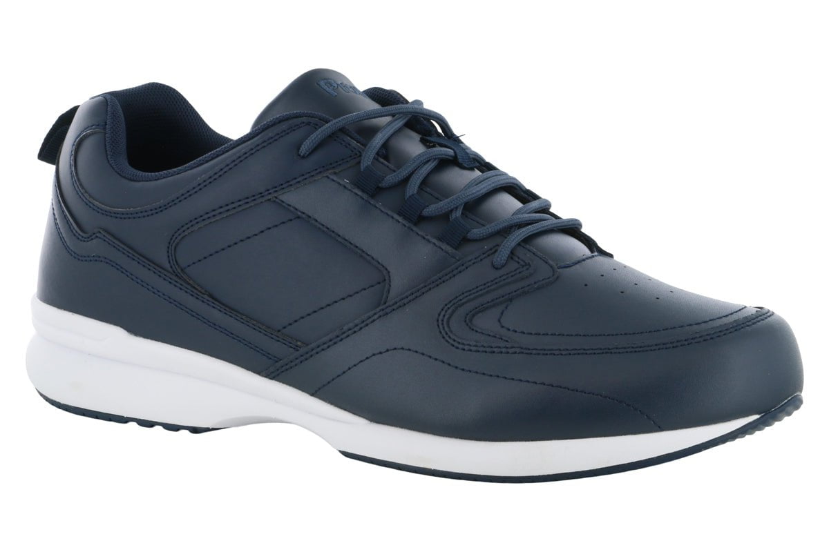 Propet Lifewalker Sport Walking Shoes for Men & Women - Navy Blue - Comfortable Supportive Sneakers for Walking, Travel & Everyday Wear