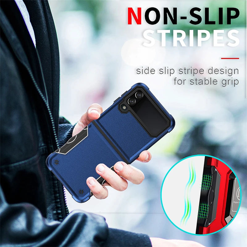 Military Grade Shockproof Case for Samsung Galaxy Z Flip 6 - Rugged Armor Protection for Outdoor, Sports & Daily Use