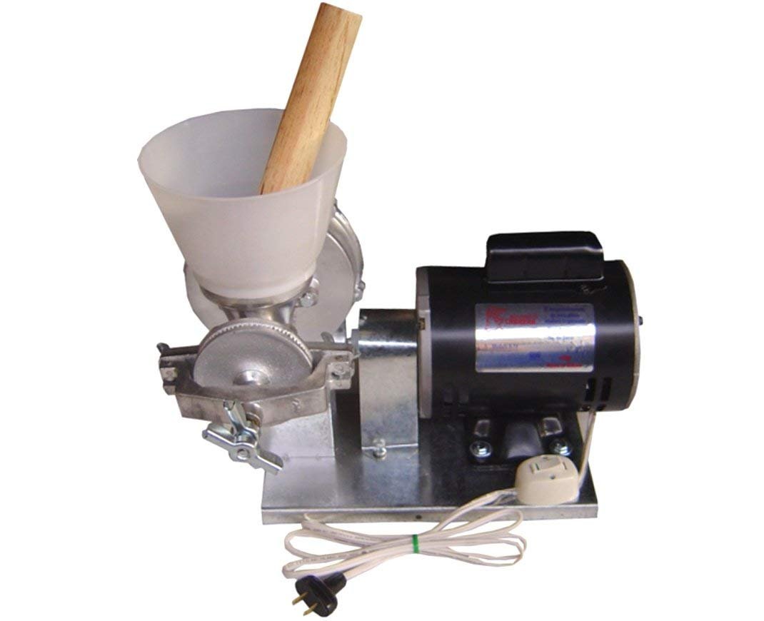 Authentic Mexican Electric Grain Mill Grinder for Coffee, Wheat, Corn & Cereals - Wet & Dry Molino Electrico - Perfect for Home Kitchens, Bakeries & Coffee Shops