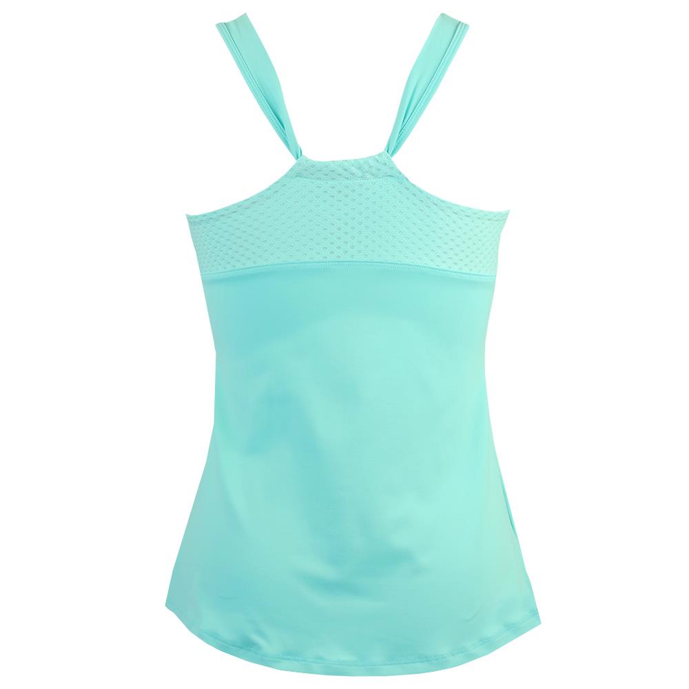 Lija Women's New Rules Shane Tank Top - Aqua Blue | Casual Summer Wear, Yoga, Gym & Beach Outfits