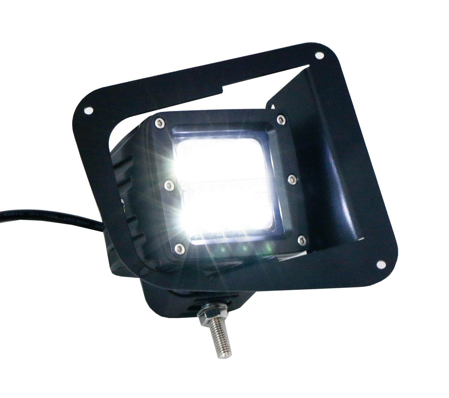 48W CREE LED Pods with Fog Lamp Mounting Brackets & Wiring Harness for 2014-2021 Toyota Tundra - Off-Road Lighting, Fog Light Replacement, Truck Accessories