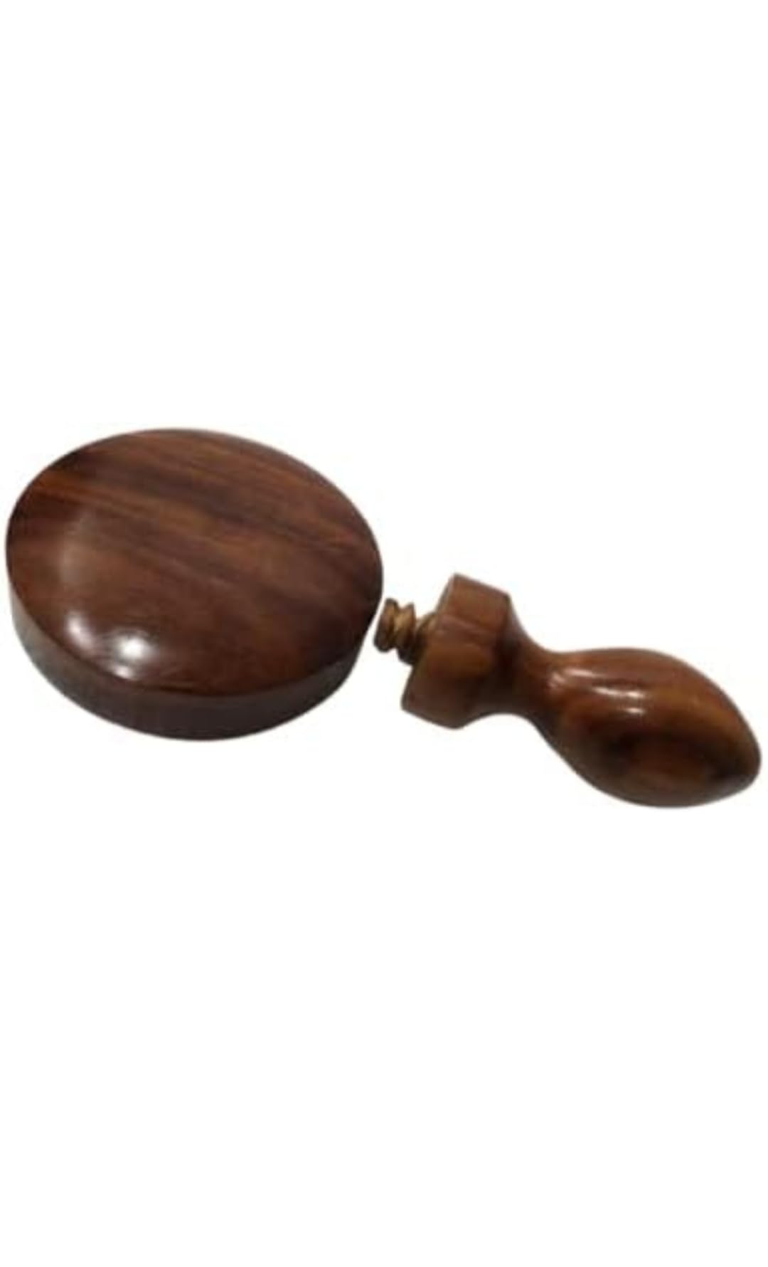 4 Inch Wooden Roti Press - Traditional Indian Chapati Maker, Dosa & Khakhra Press, Handcrafted Wooden Paratha Sekhni for Authentic Flatbreads - Perfect for Home Cooking, Restaurants & Indian Cuisine Lovers