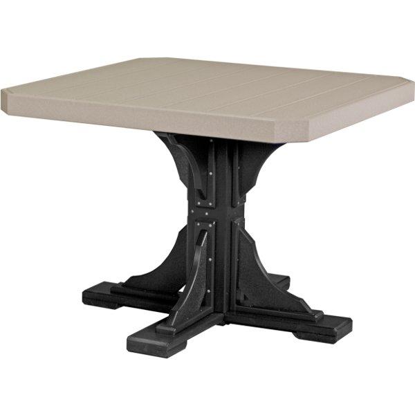 Poly 41 Square Table - Durable Outdoor Dining Table for Patio, Garden, and Backyard - Perfect for Family Gatherings and BBQs